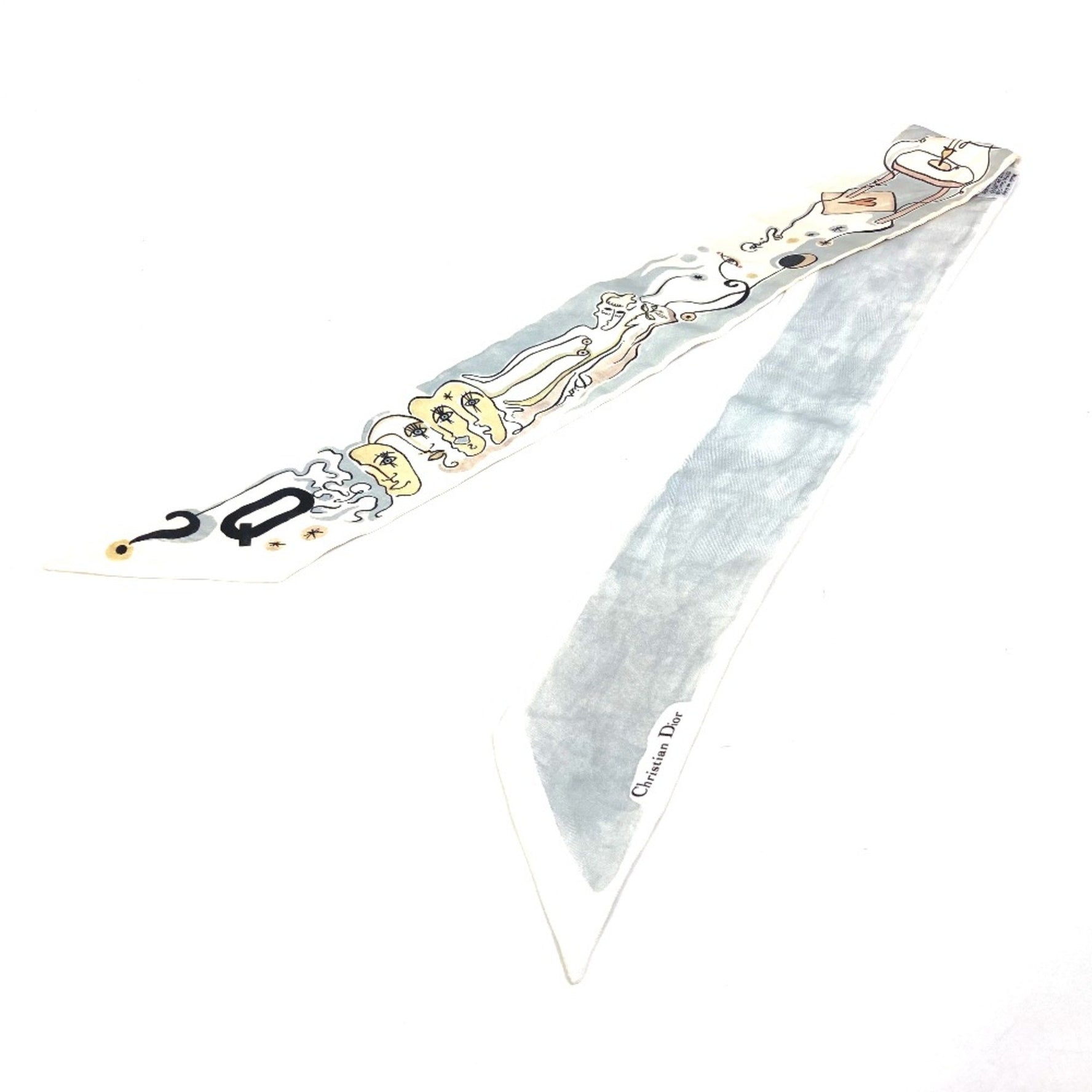 Christian Dior initial logo Q BandeauScarf Scarf