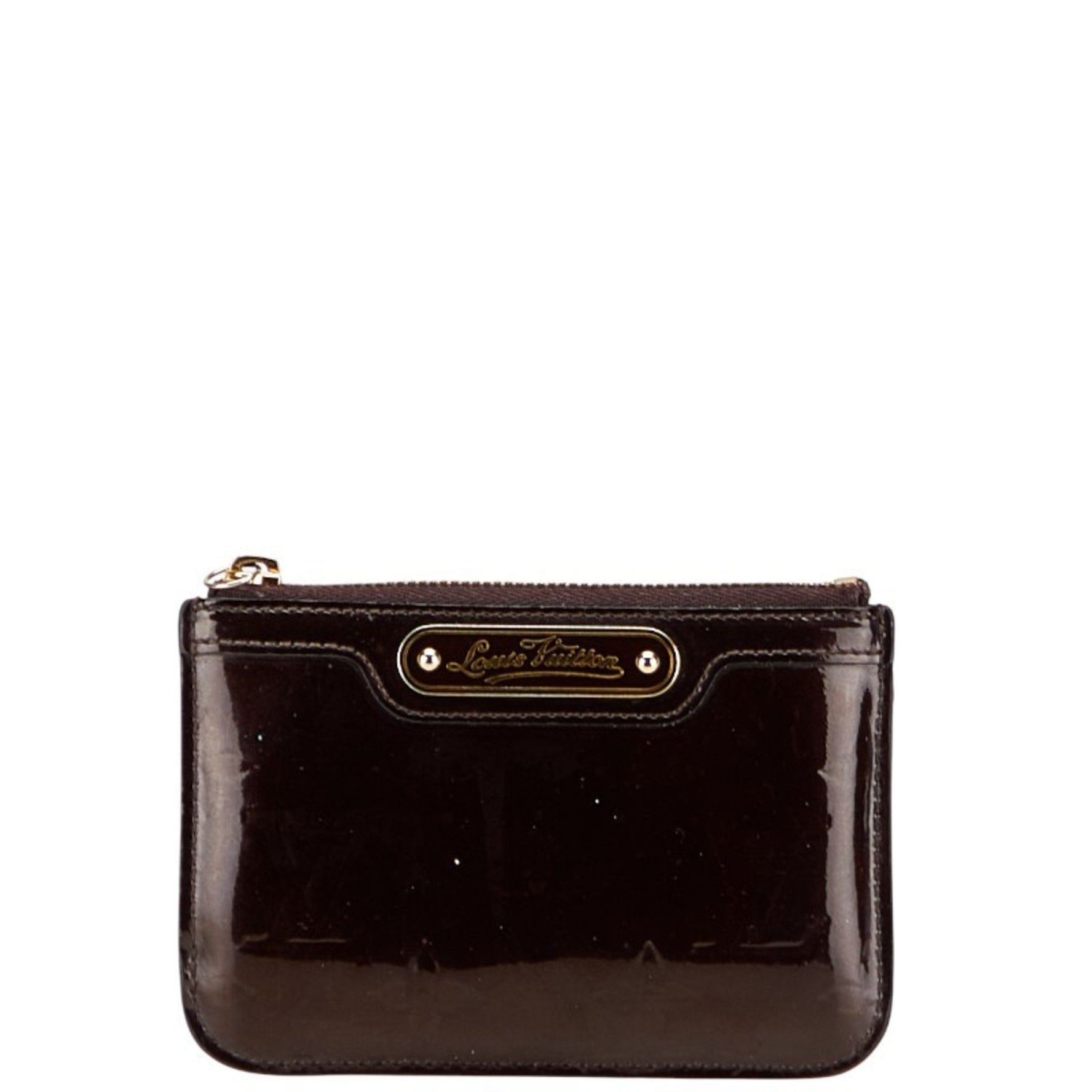 Louis Vuitton Monogram Vernis Pochette Clé NM Coin Case Amaranth Purple Patent Leather LOUIS VUITTON