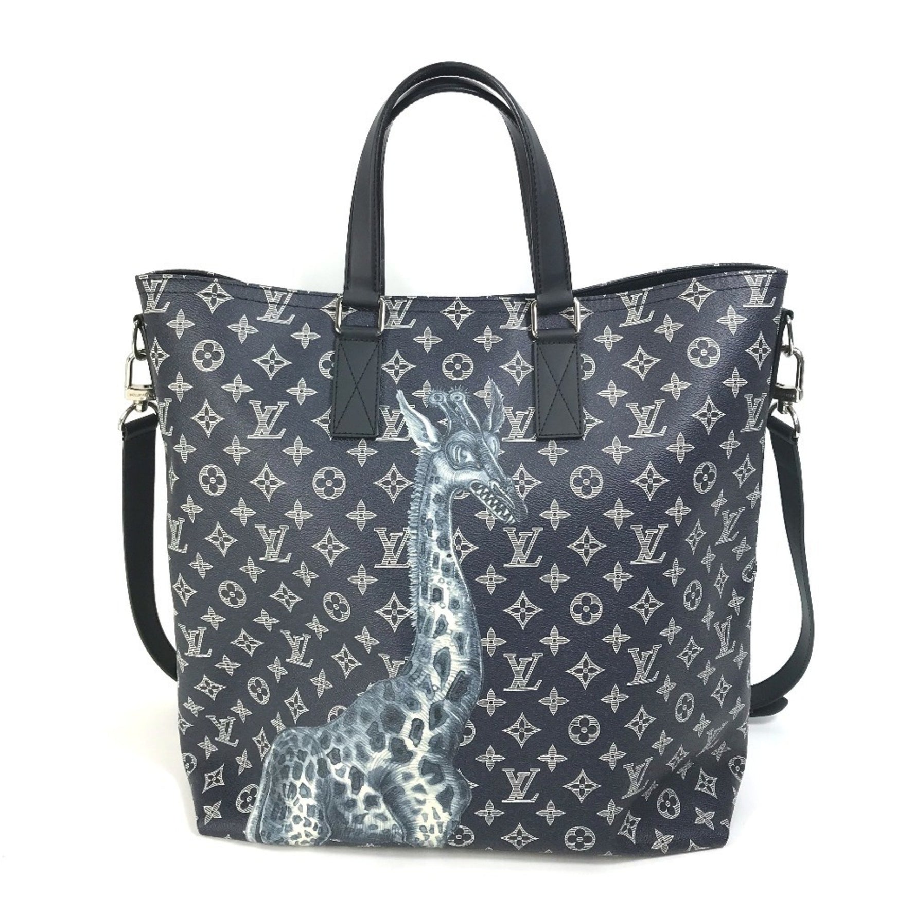 Louis Vuitton Monogram Savannah Jake and Dinos Chapman Shoulder Bag Crossbody Tote Canvas