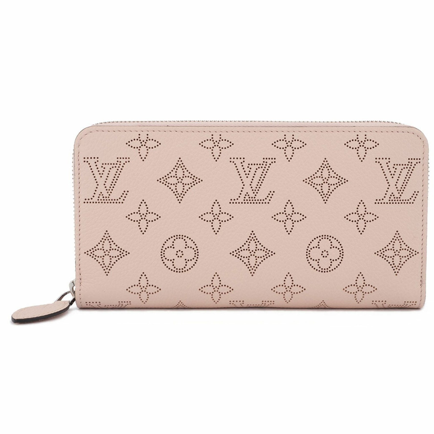 Louis Vuitton Zippy Wallet Long Clutch Bag Jasmine Mahina Leather