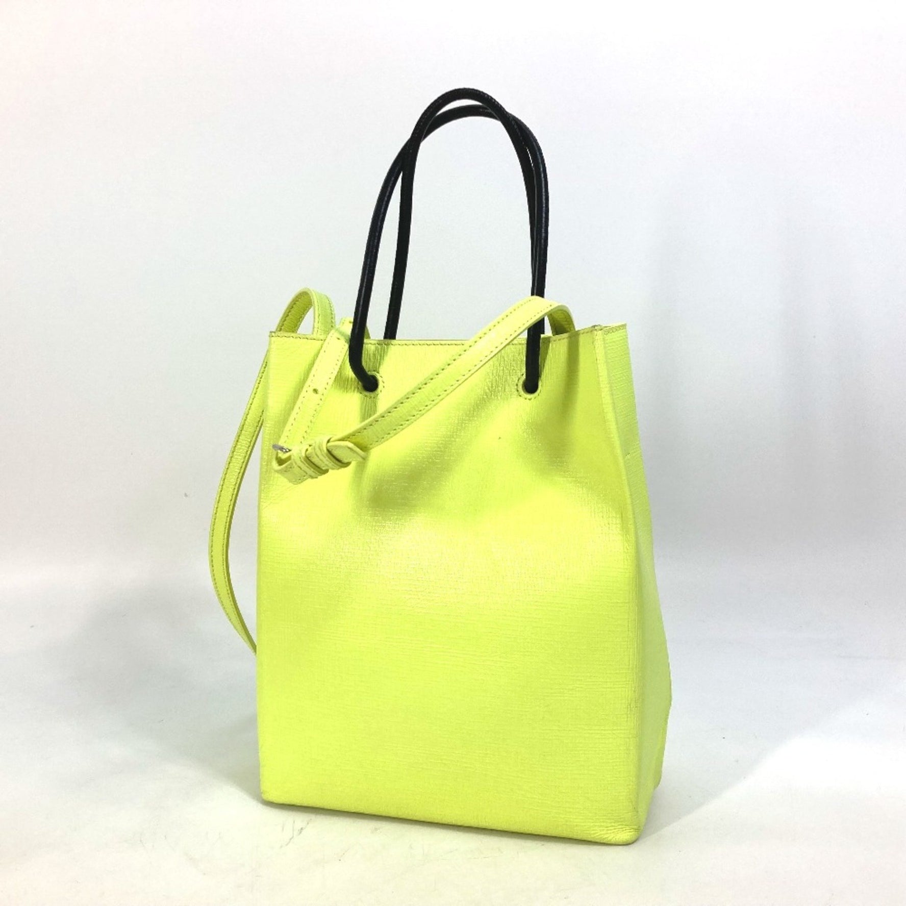 Balenciaga Shoulder Bag Crossbody 2WAY Tote Bag yellow Black