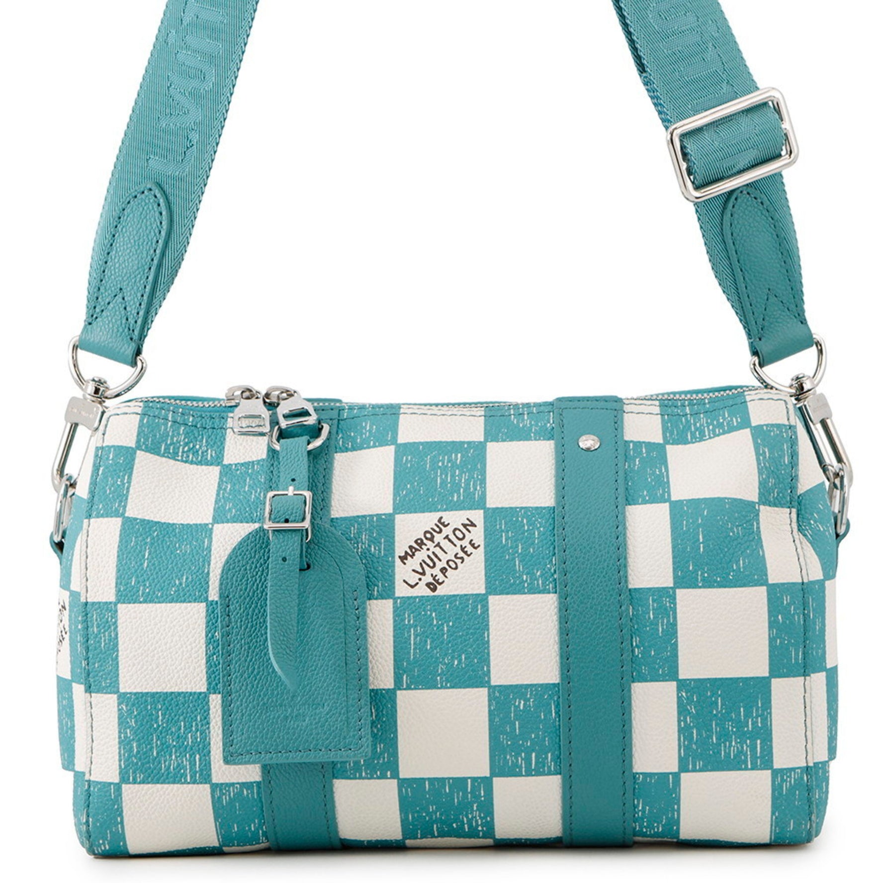 Louis Vuitton Damier Checkerboard City Keepall Shoulder Bag part of the 2021 Capsule Collection