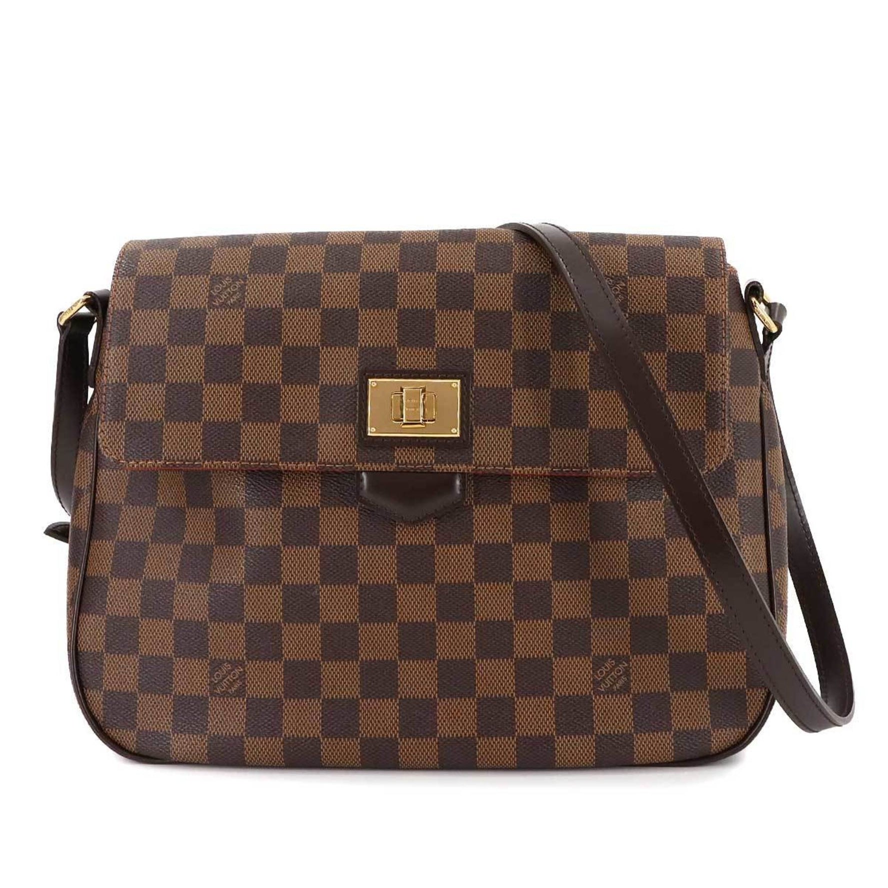 Louis Vuitton Damier Besace Roseberry Shoulder Bag, Ebene, N41178, Gold Hardware