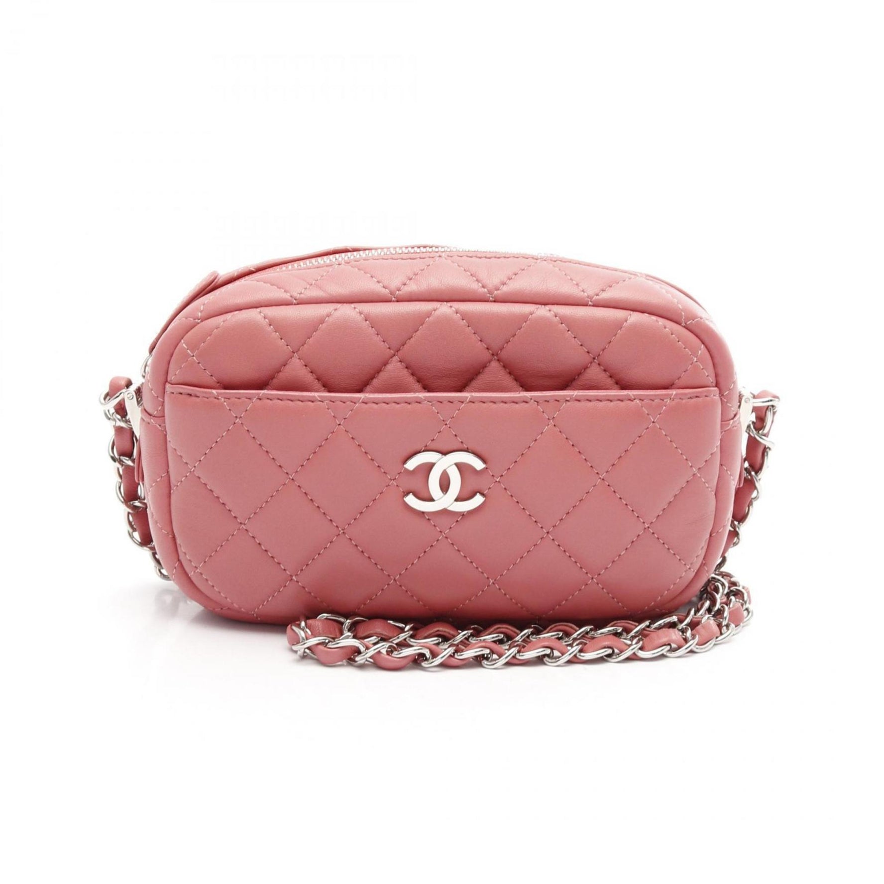 CHANEL Matelasse Shoulder Bag Lambskin (Sheepskin) Women's Pink