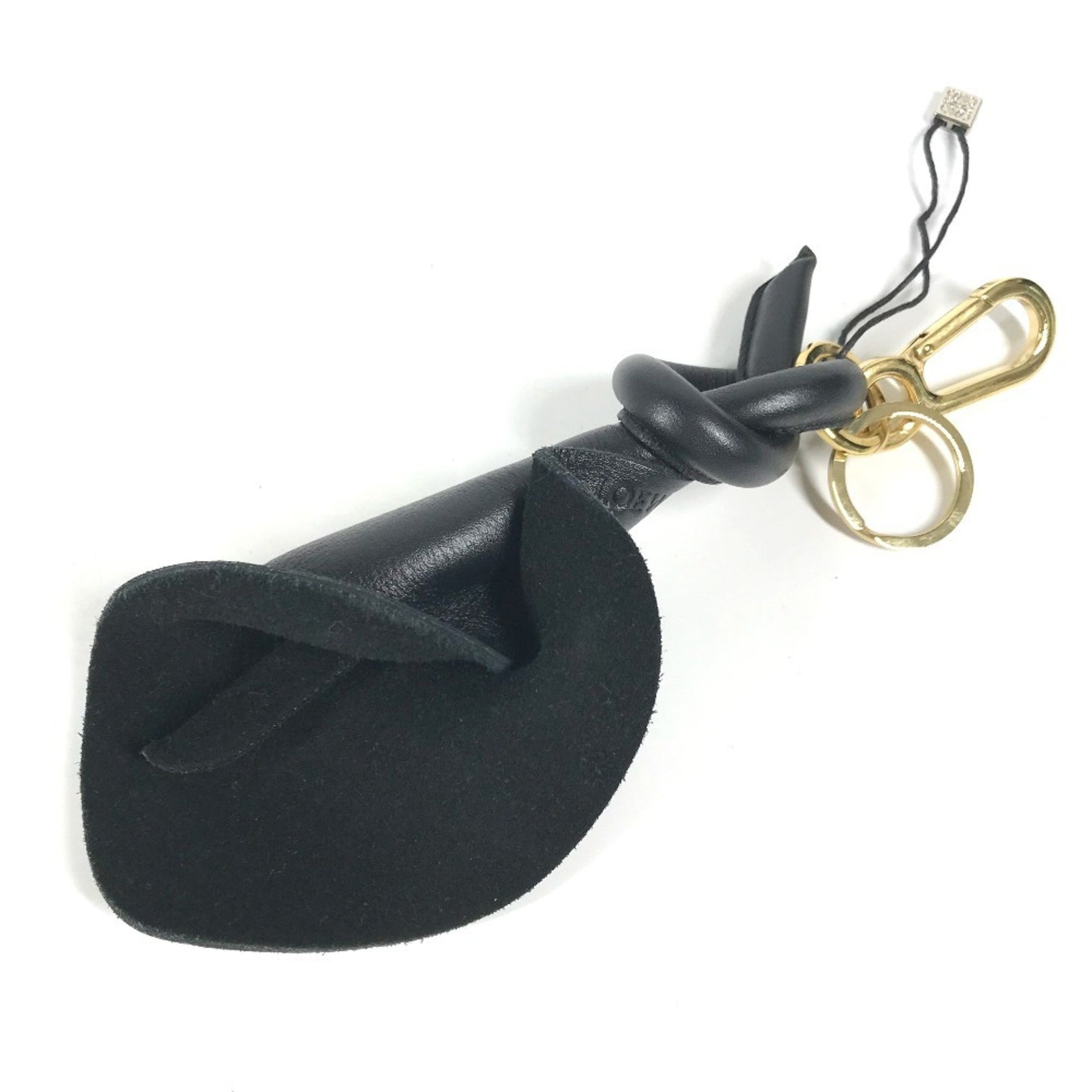 LOEWE Logo Bag Charm Keychain Leather