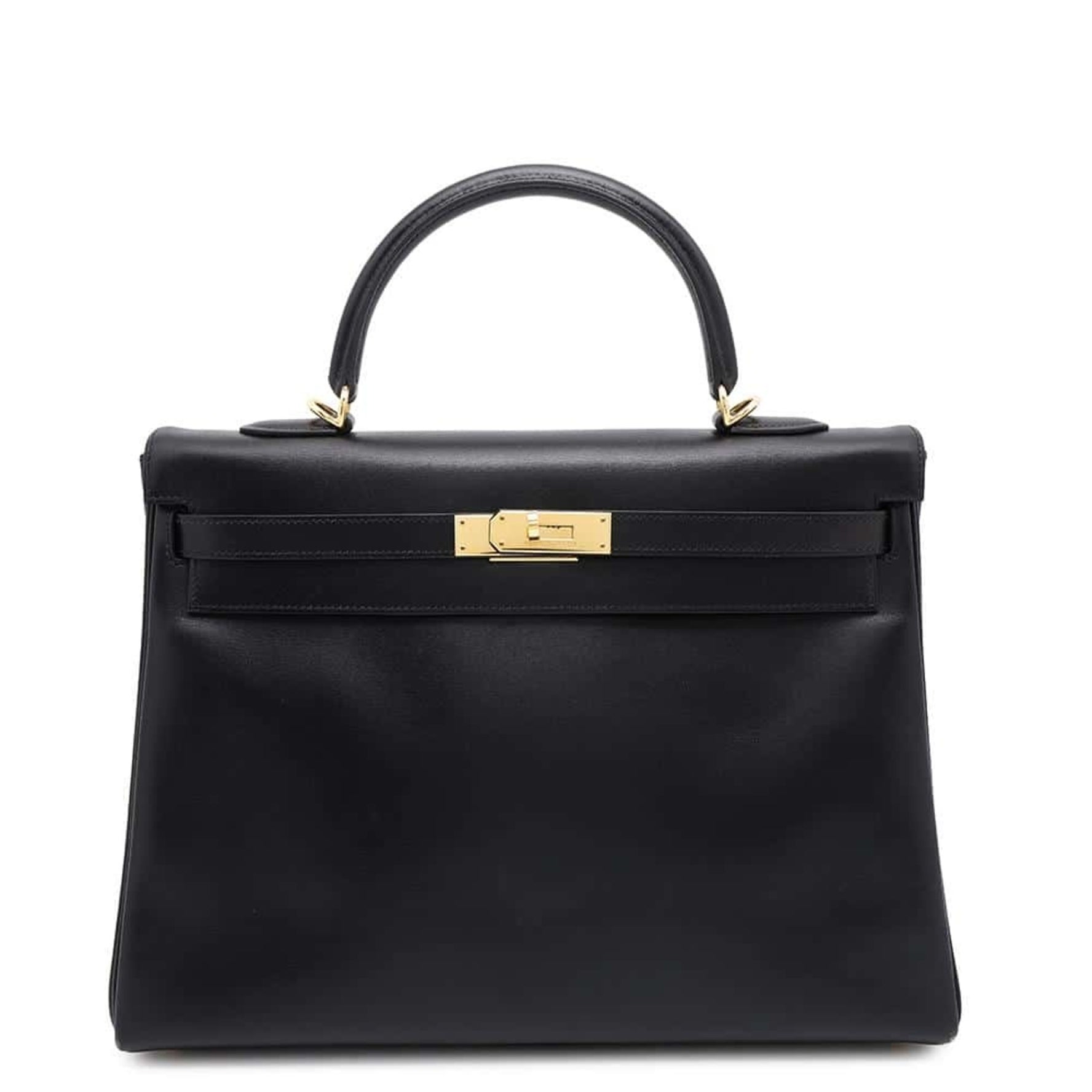 Hermes handbag Kelly 35, in-stitched, box calf, F stamp