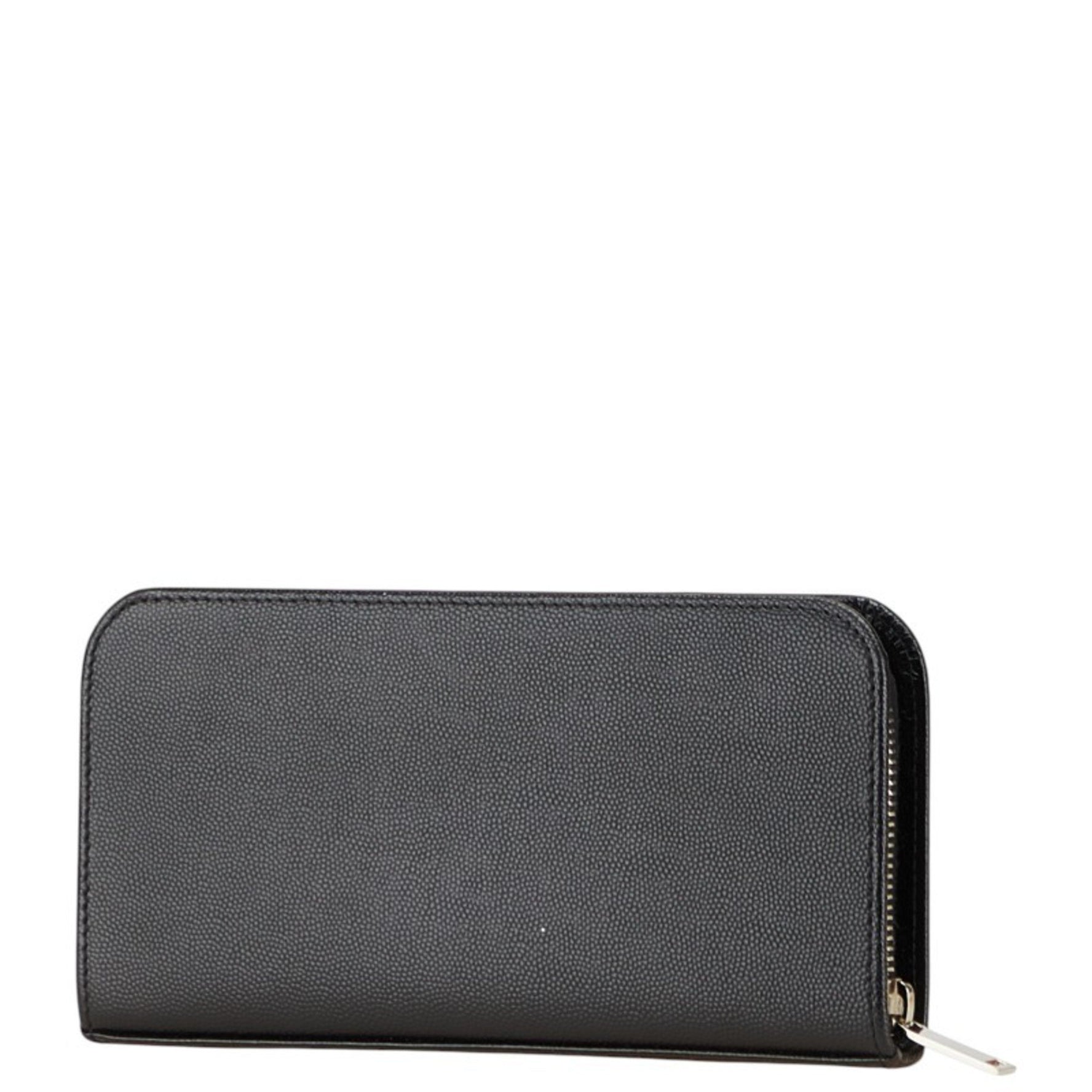 Saint Laurent long wallet with round zipper, leather, SAINT LAURENT