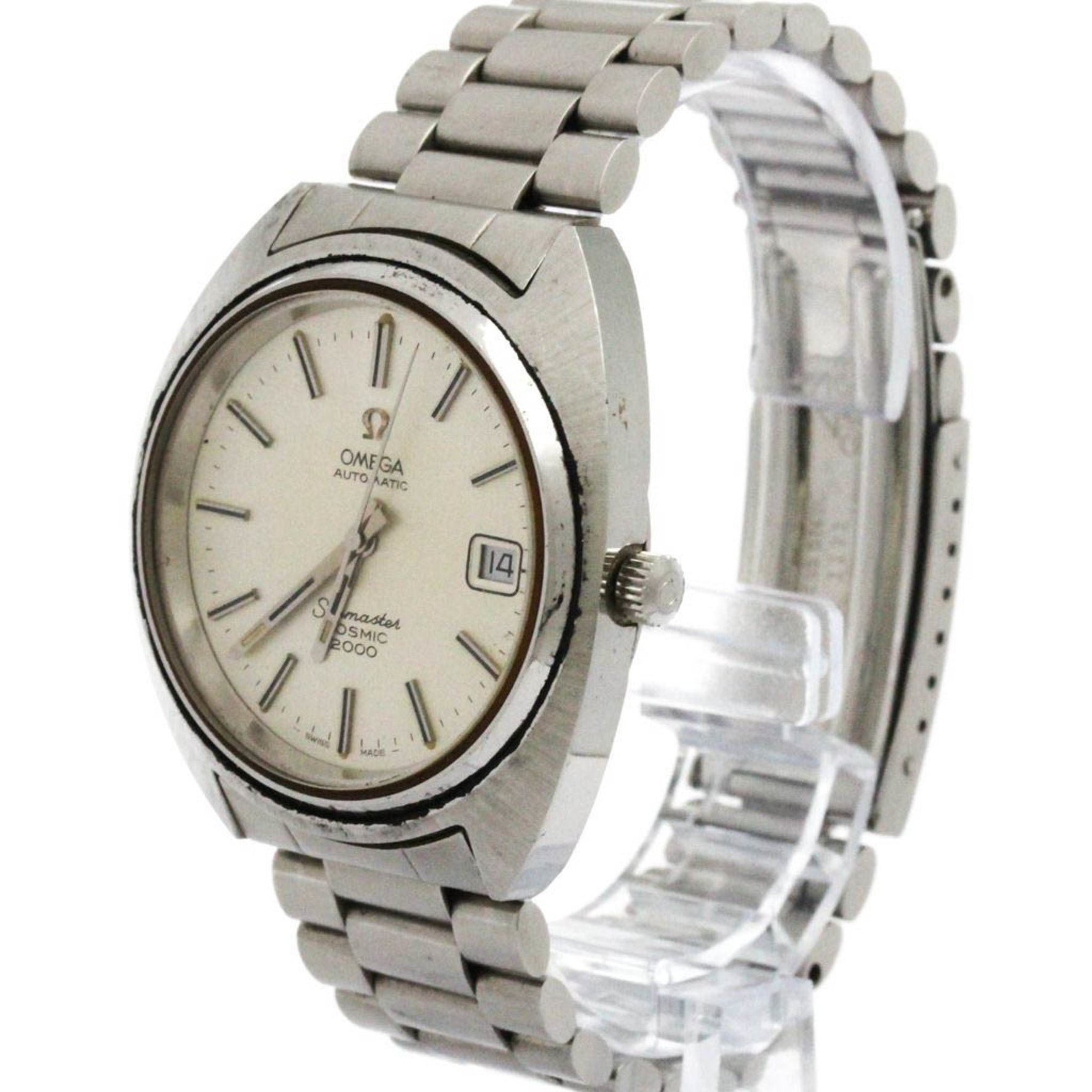 OMEGA Seamaster Cosmic 2000 Cal 1012 Steel Automatic Mens Watch 166.128 Vintage
