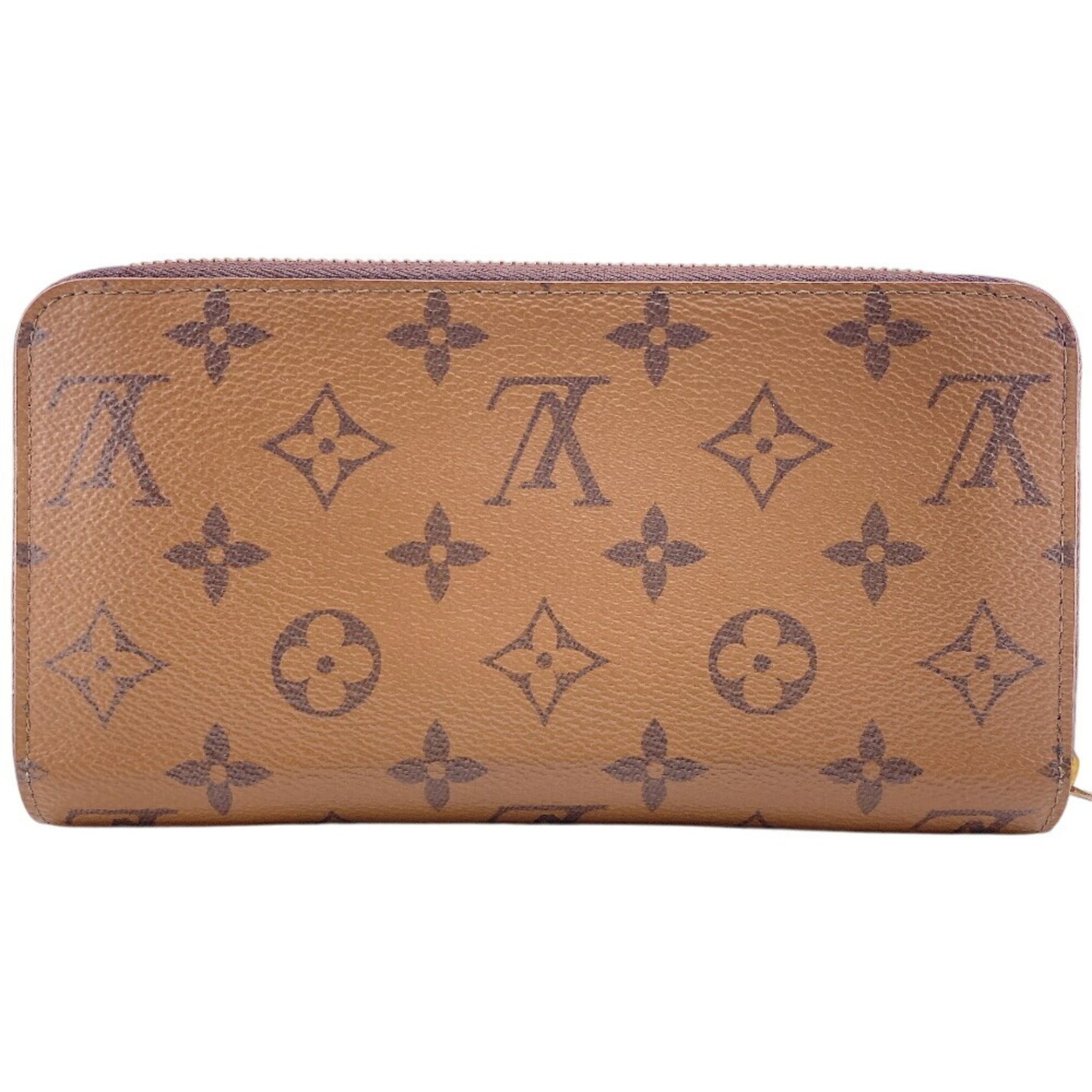 Louis Vuitton Zippy Wallet Round Monogram Reverse Long Brown