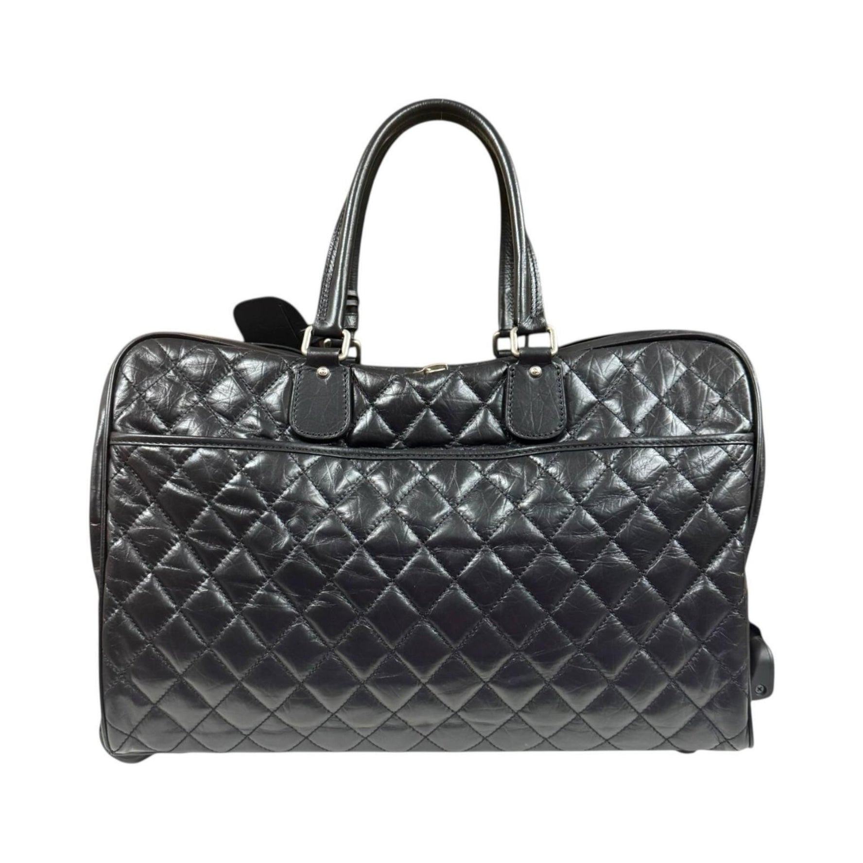 CHANEL Paris New York Line Carry-On Bag, Leather, Unisex
