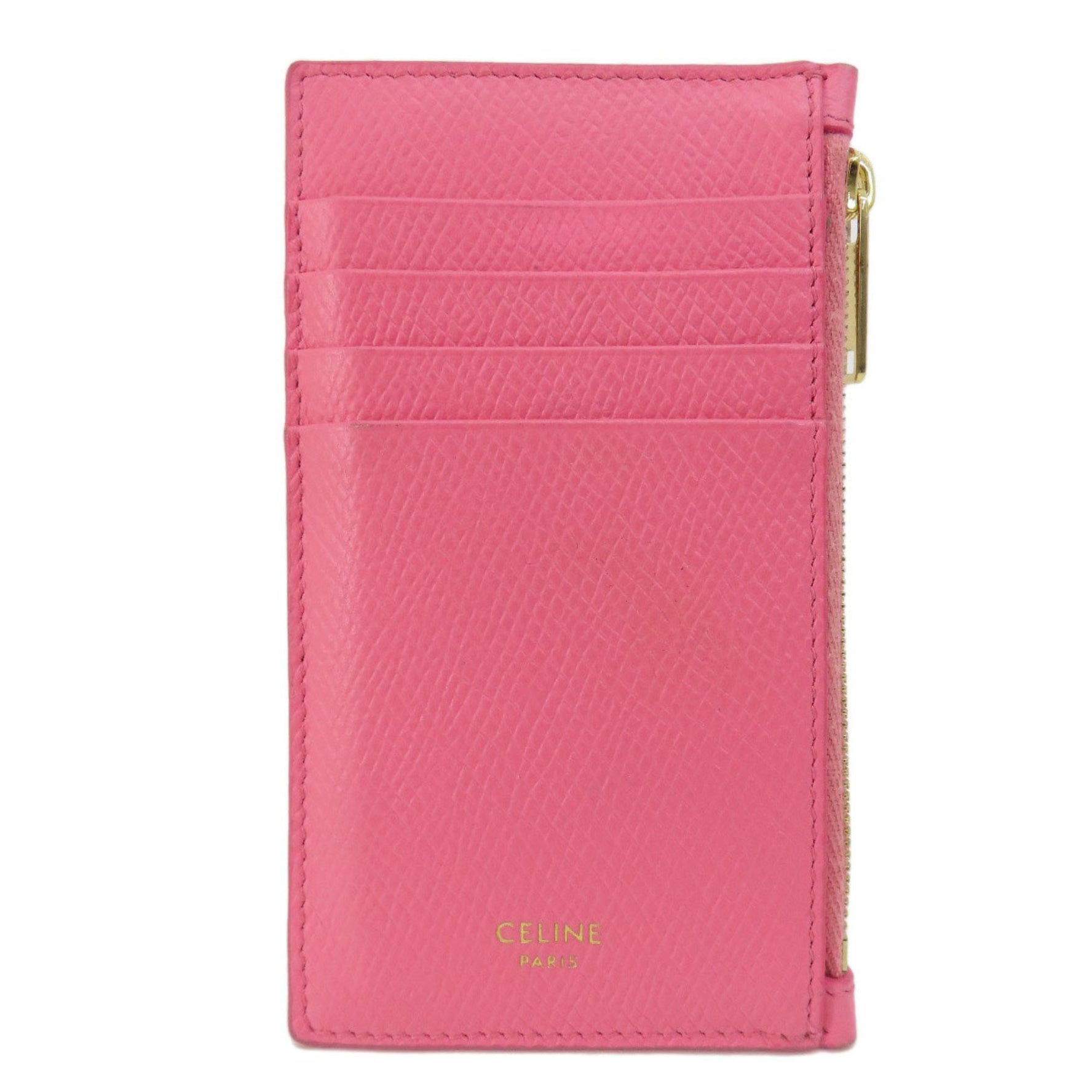 CELINE Business Card Holder/Card Case Leather