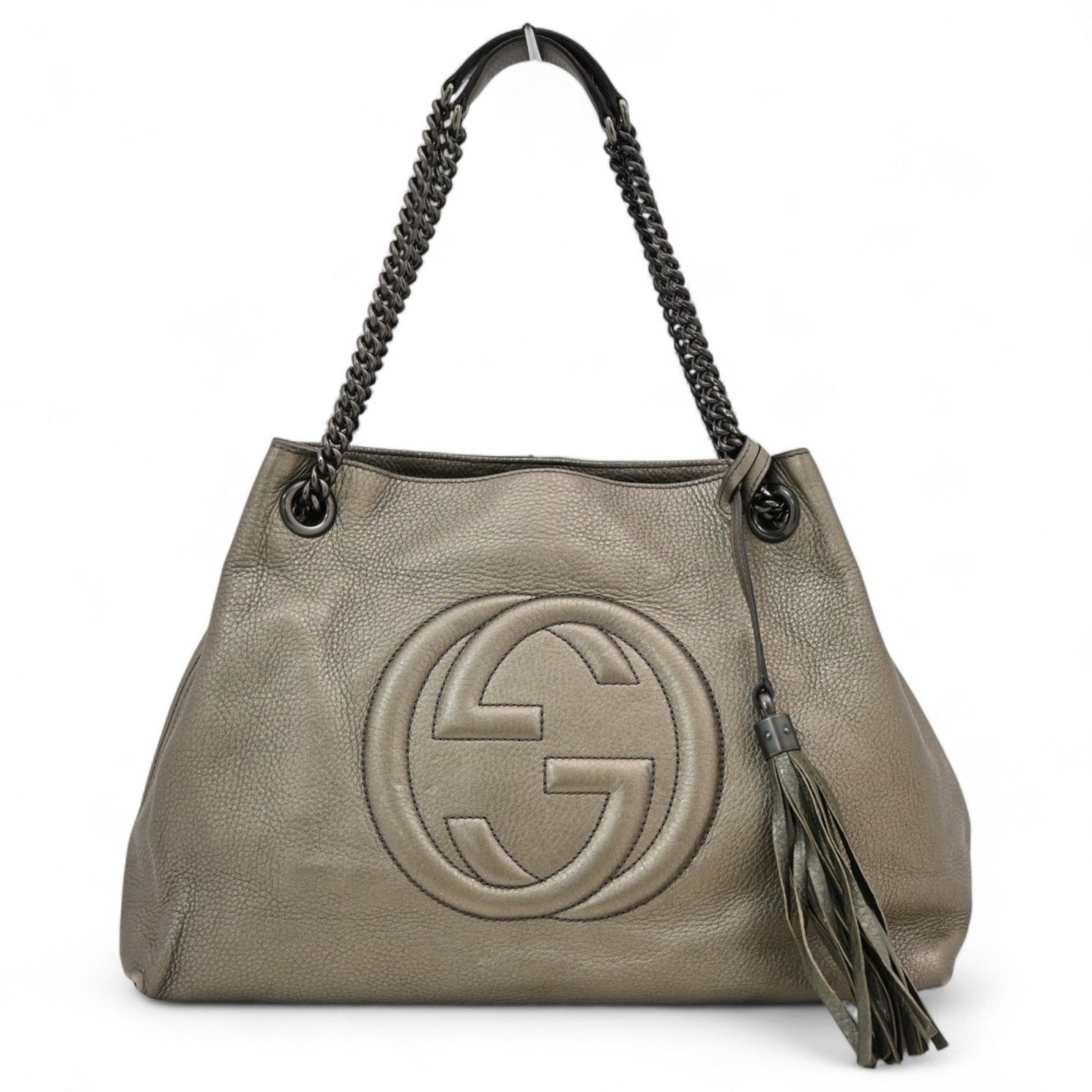 Gucci Soho Chain Shoulder Bag in Silver
