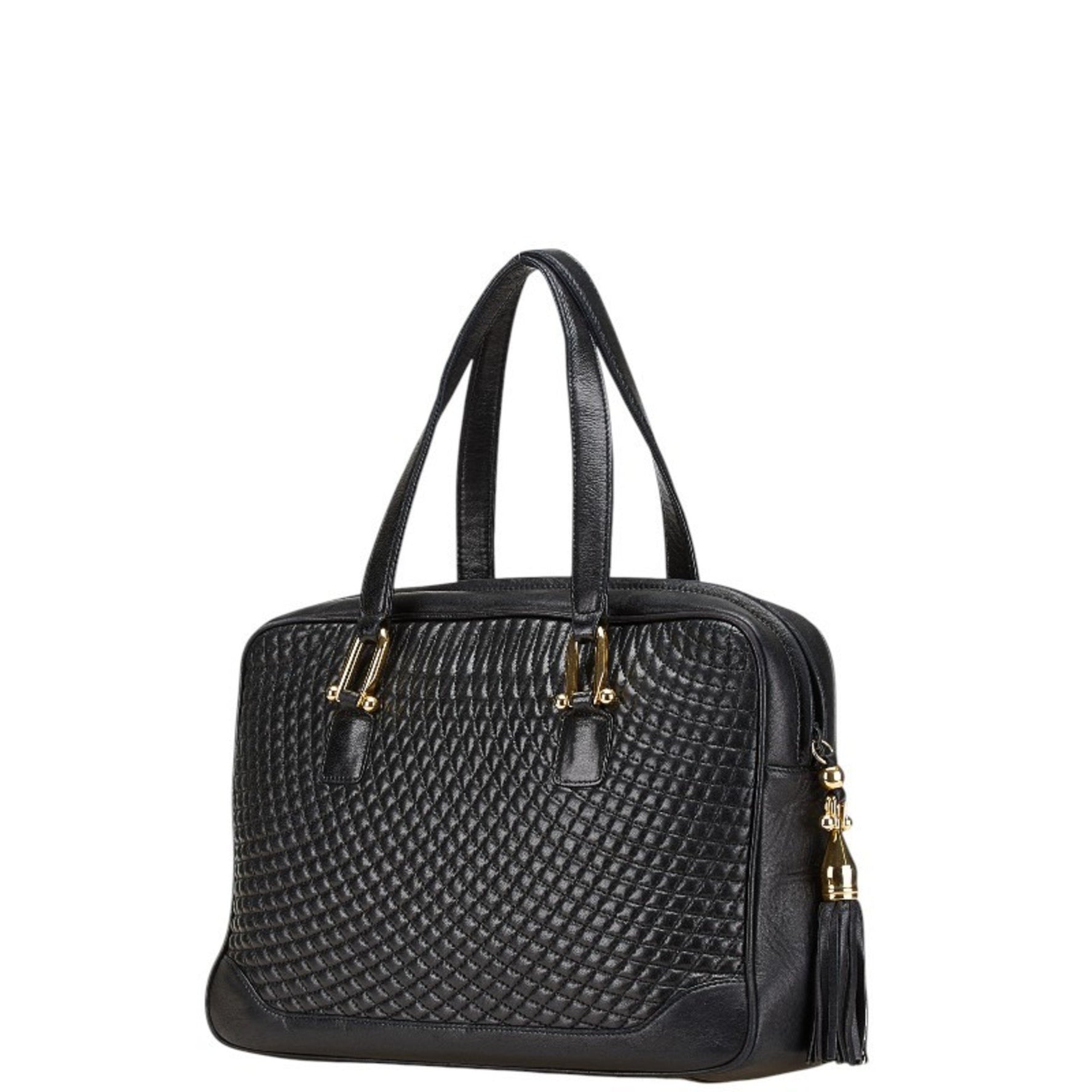 BALLY Quilted B Logo Handbag in Leather