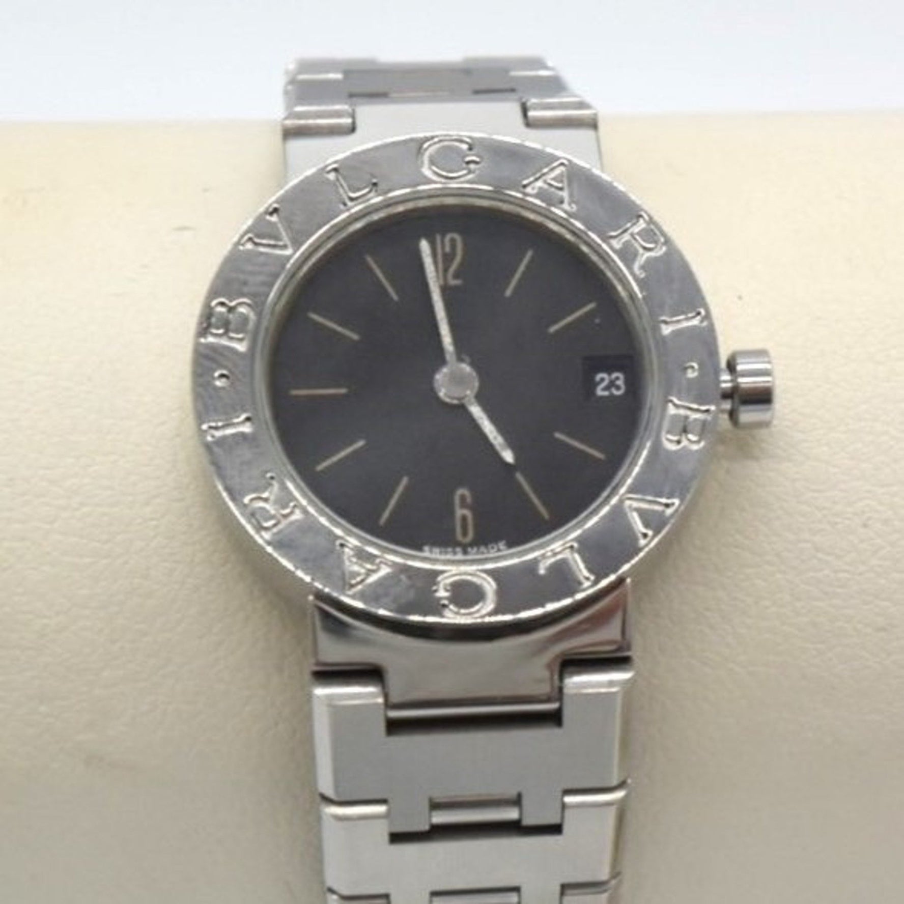 BVLGARI Analogue Watch Date Black Dial Ladies