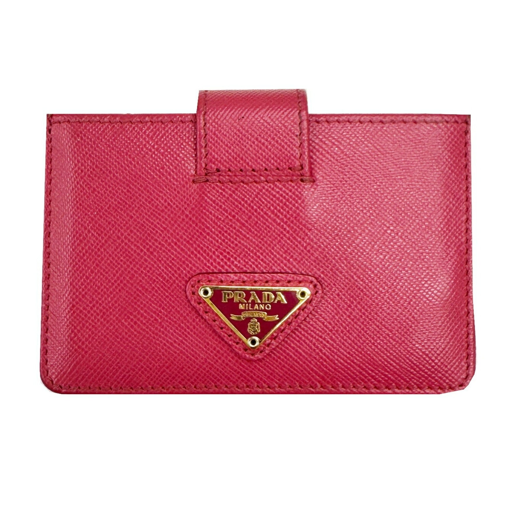 PRADA Card Holder, Business Case, Saffiano Fiocco Leather