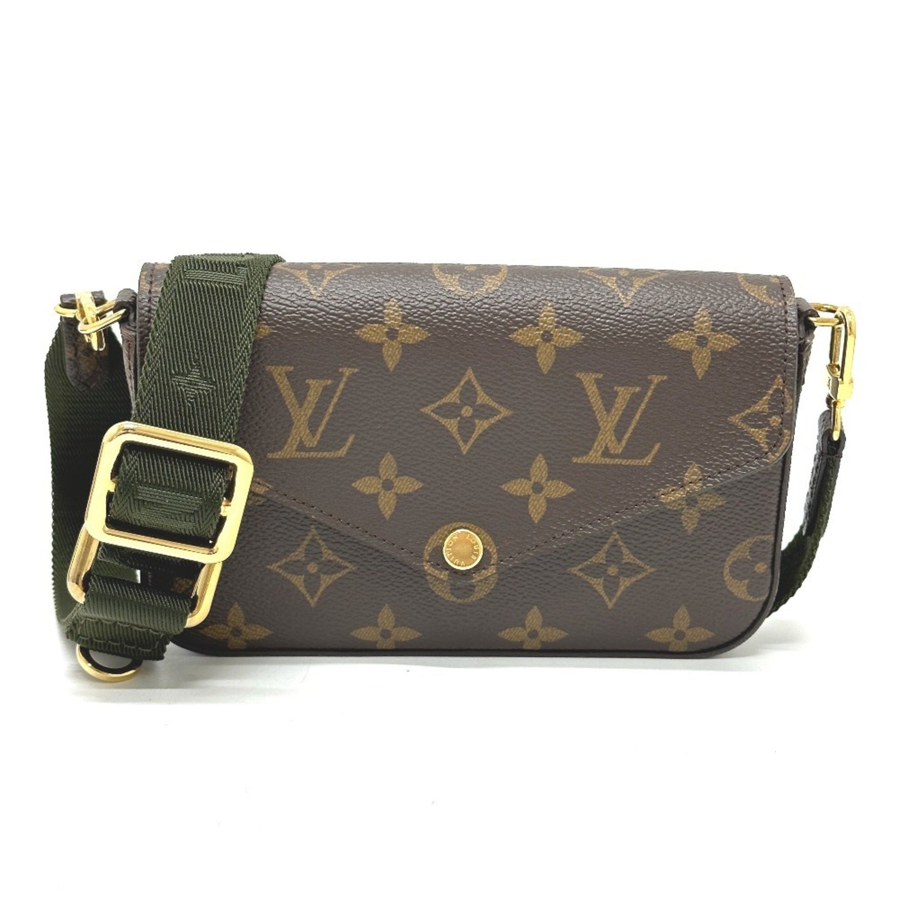 LOUIS VUITTON M80091 Monogram Multi Pochette Felicie Shoulder Bag in Canvas, Brown, Like New