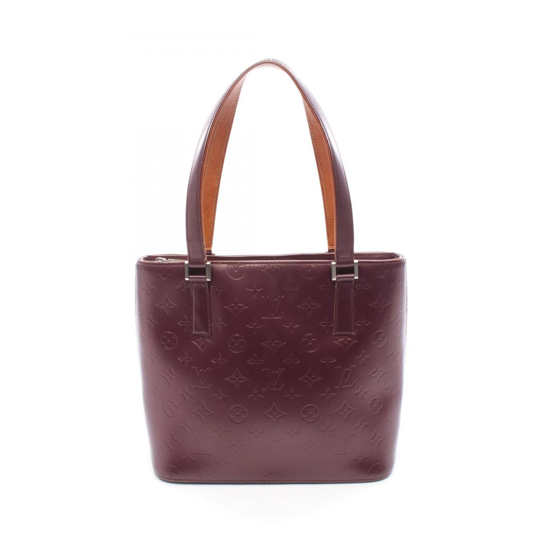 Louis Vuitton Stockton Handbag, Monogram Matte Leather, Purple, Violet