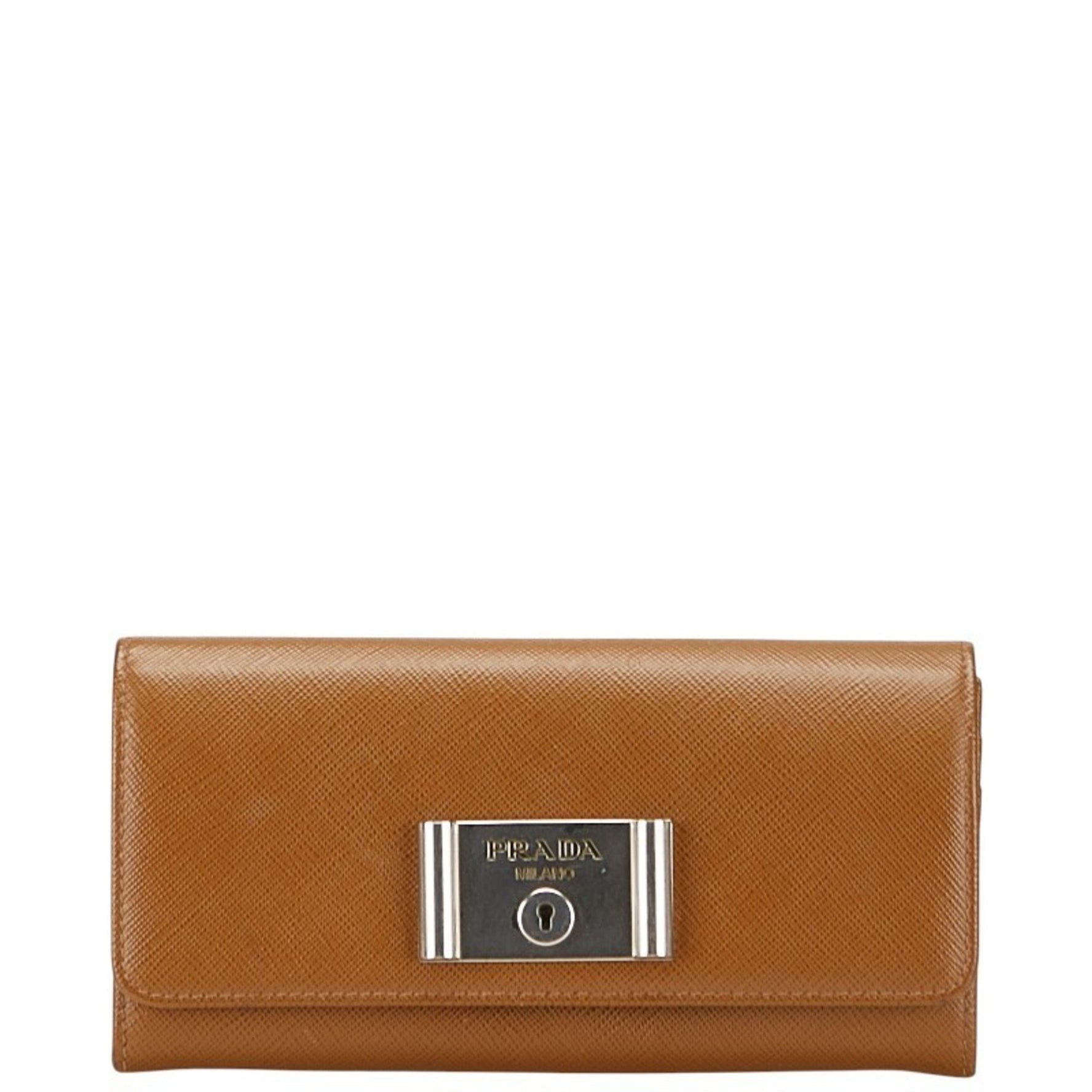Prada Long Wallet Saffiano Leather