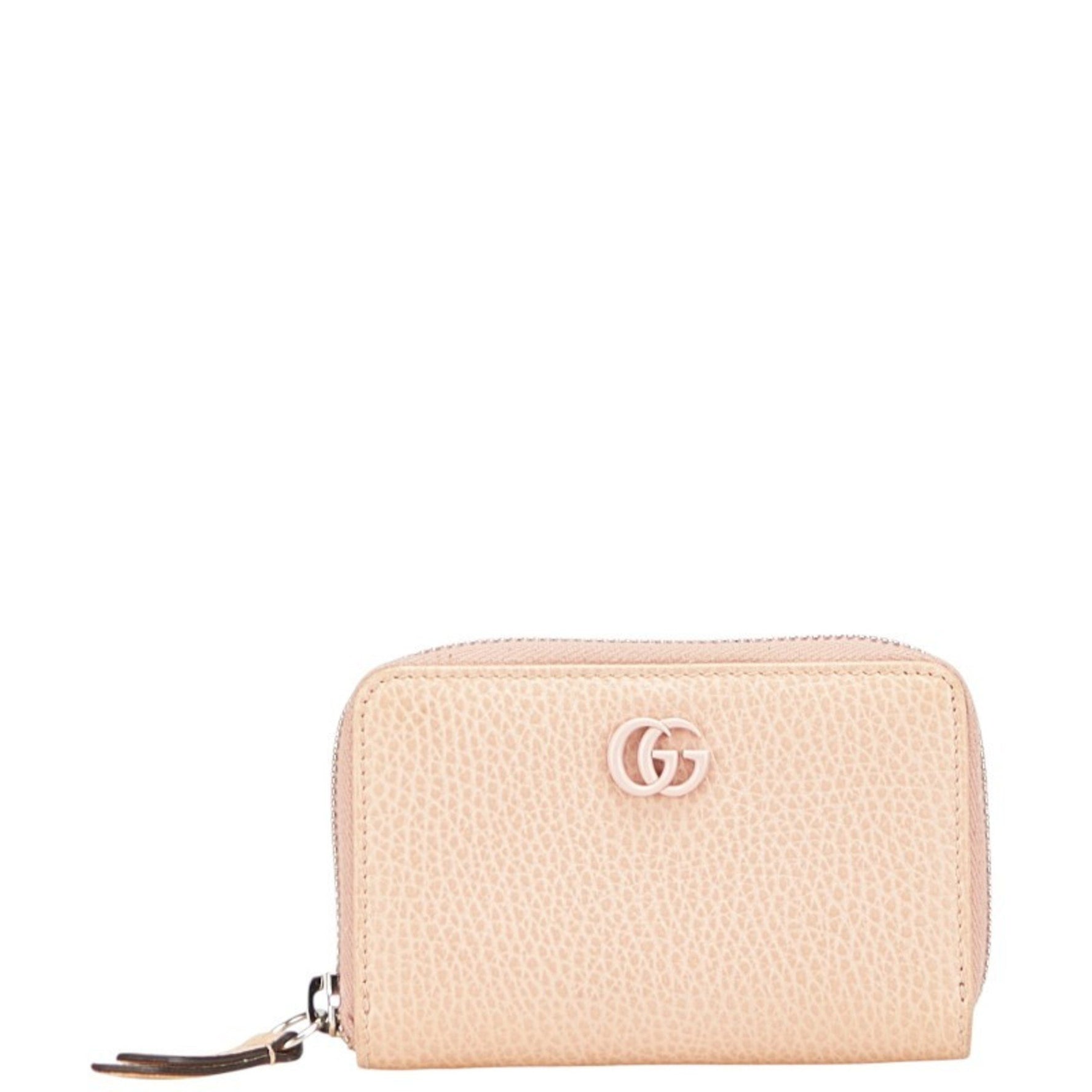 Gucci Double G Zip-Around Wallet/Coin Case Leather