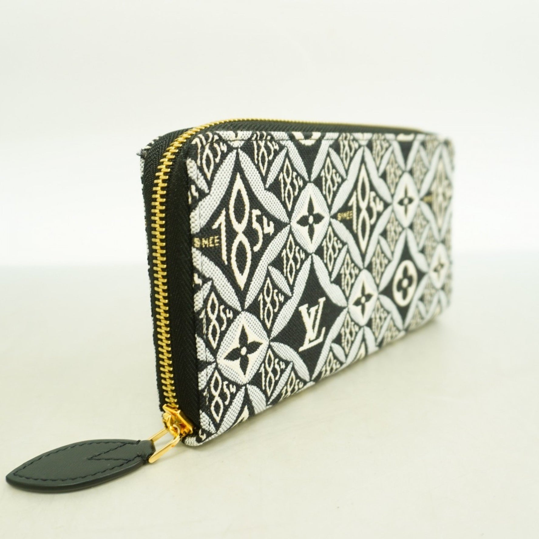 Louis Vuitton Monogram Jacquard Since 1854 Zippy Wallet Gray/Black