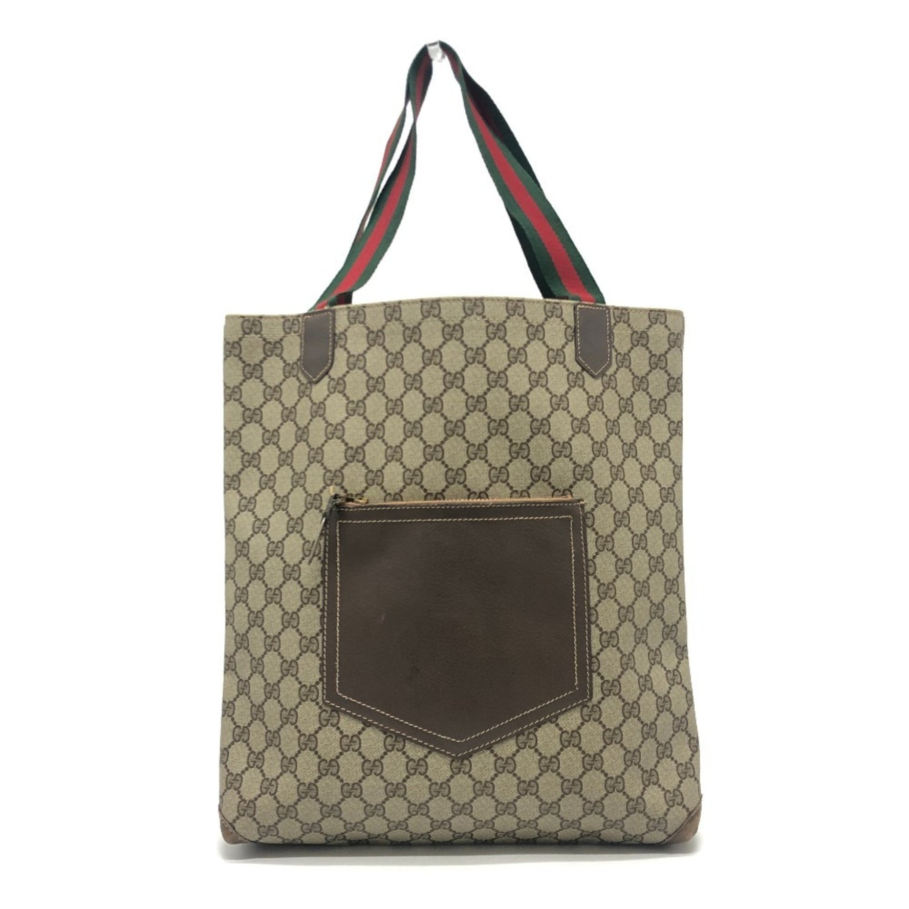 GUCCI Old GG Plus Webbing Line Tote Bag Backpack Supreme Canvas