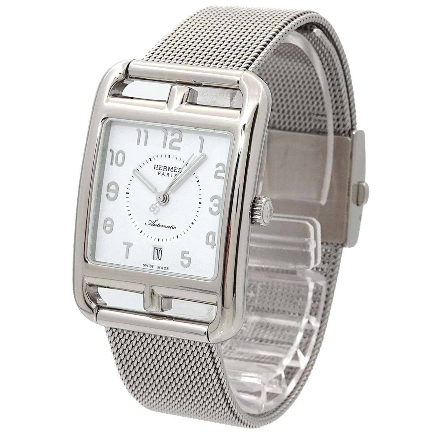 Hermès Cape Cod CC1 710a Men's Watch with Date, Silver, Automatic Movement