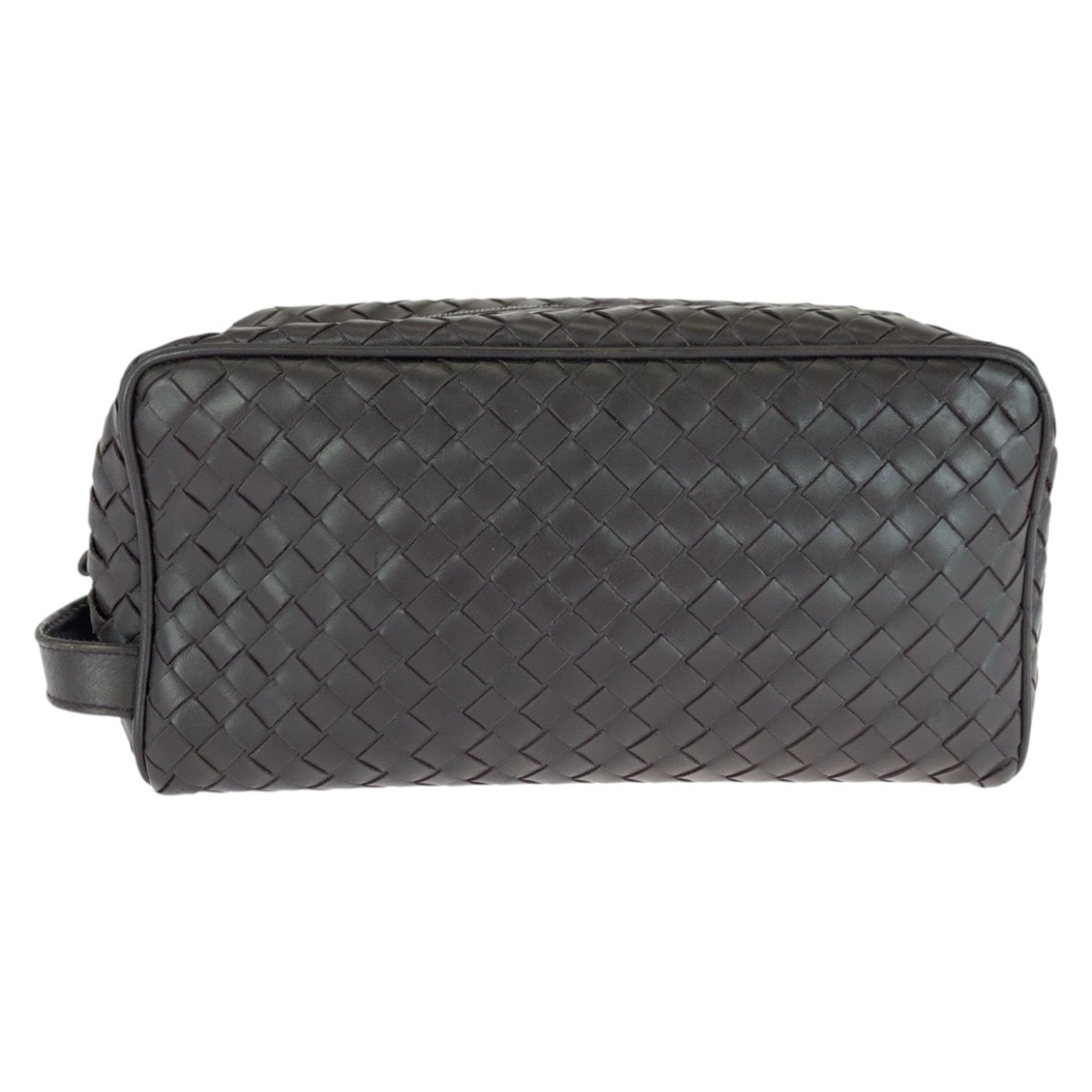 BOTTEGA VENETA Intrecciato Leather Handbag with Silver Hardware