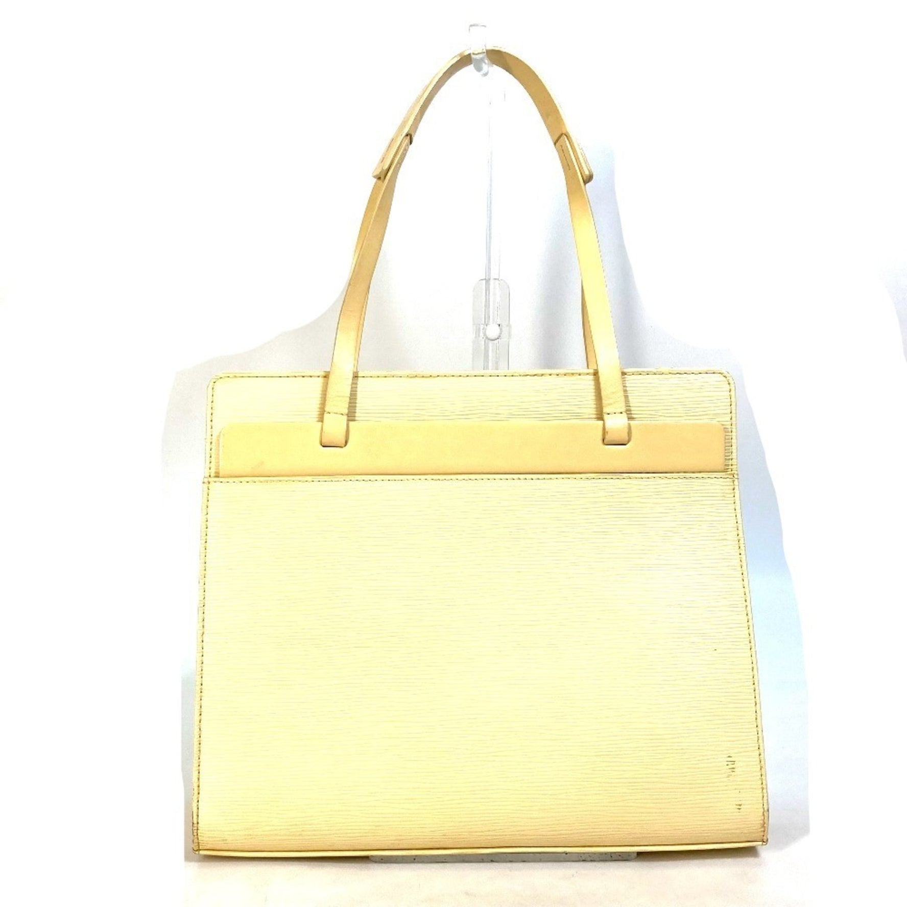 Louis Vuitton Epi Croisette PM Tote Bag Shoulder Leather Vanille Yellow