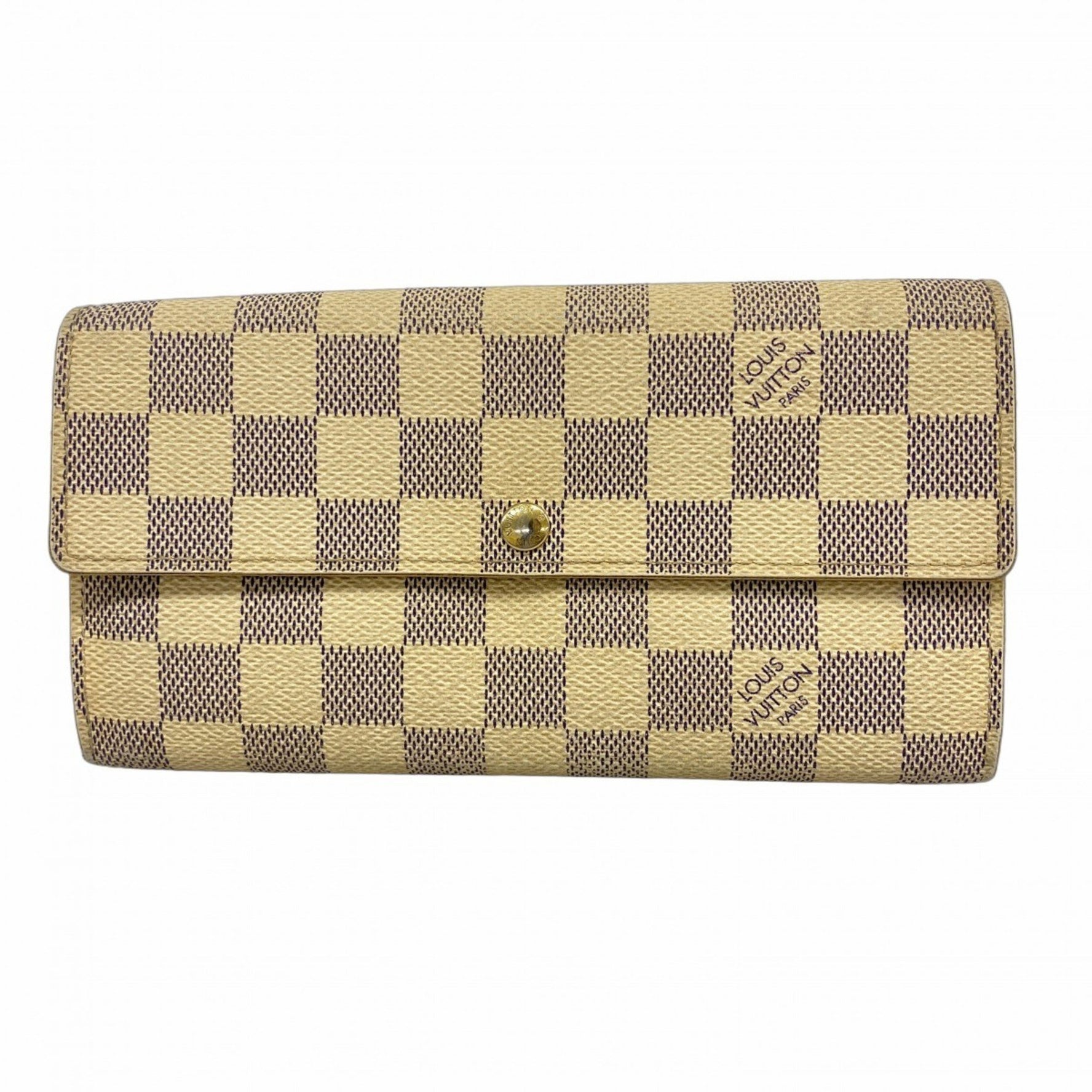 Louis Vuitton Damier Azur Portefeuille Sarah Long Wallet