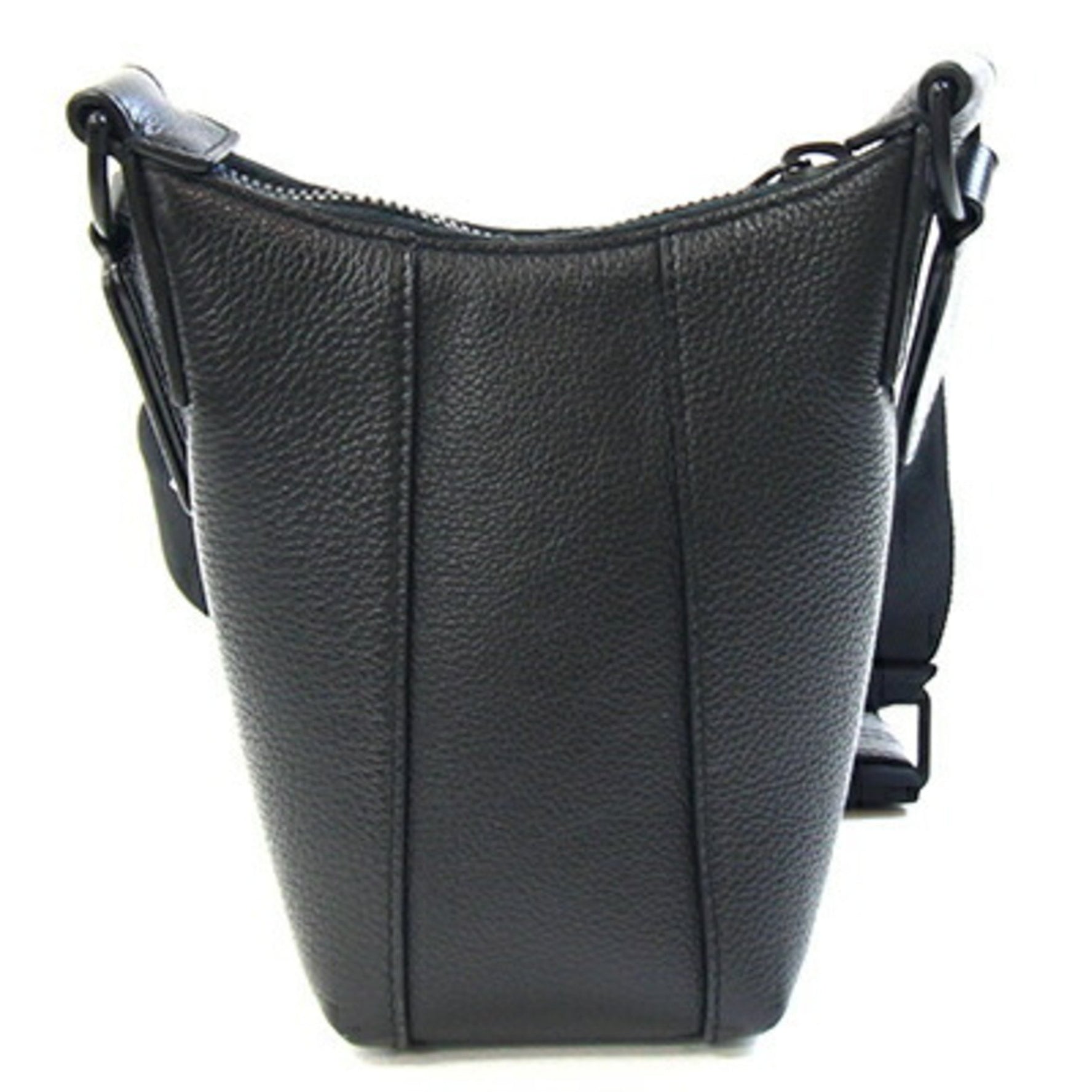 Balenciaga Hourglass Shoulder Bag Black Leather Crossbody Pochette BALENCIAGA