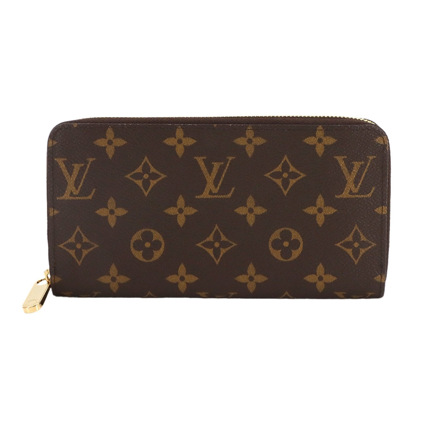 Louis Vuitton Monogram Zippy Wallet Round Long Coquelicot RFID