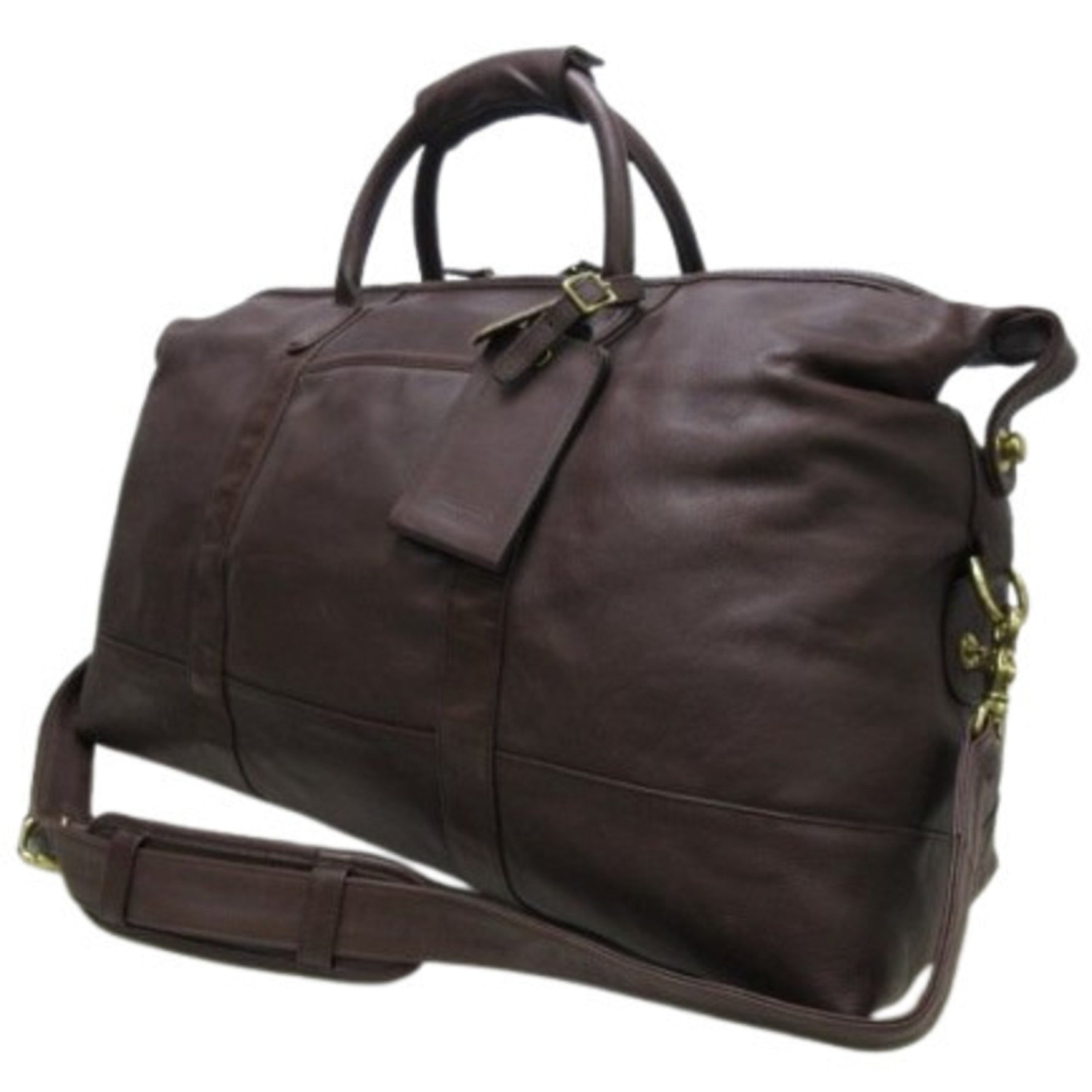 COACH Boston Bag 0502 Dark Brown Leather