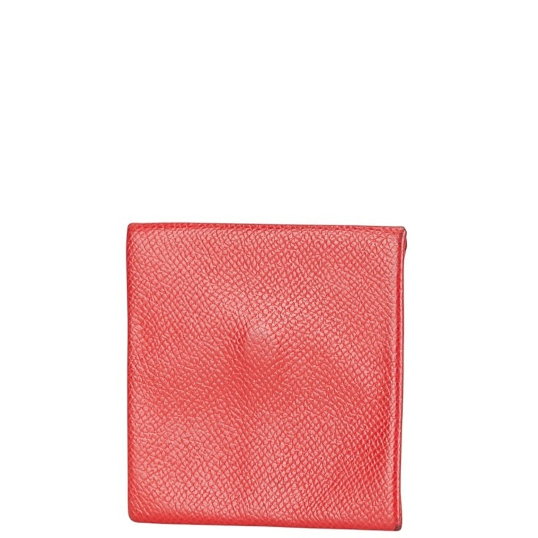 Hermes Bastia Coin Case, Purse, Rouge Kazak, Epsom Leather, Women's, HERMES