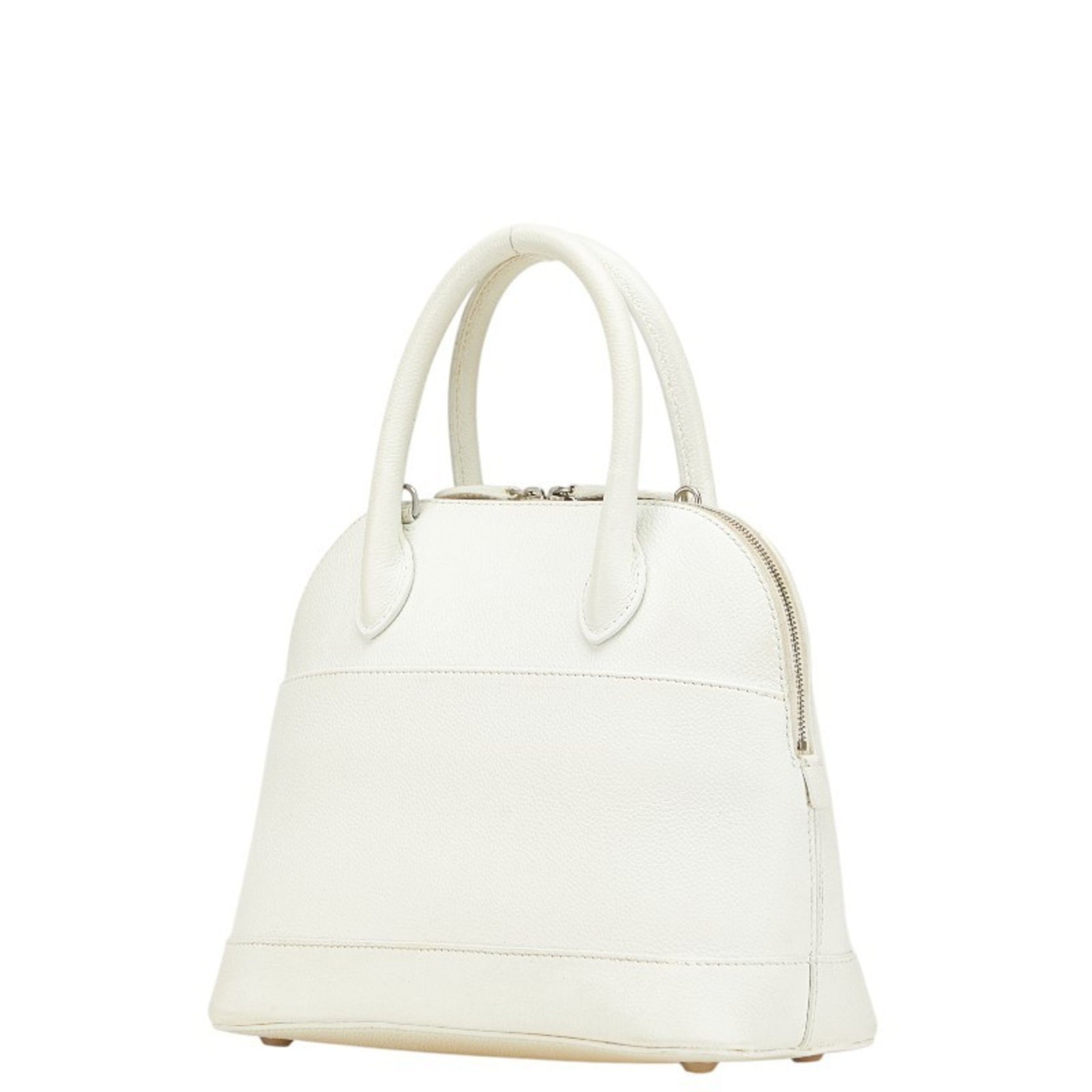 Balenciaga Ville Top Handle S Handbag in White and Pink Leather .