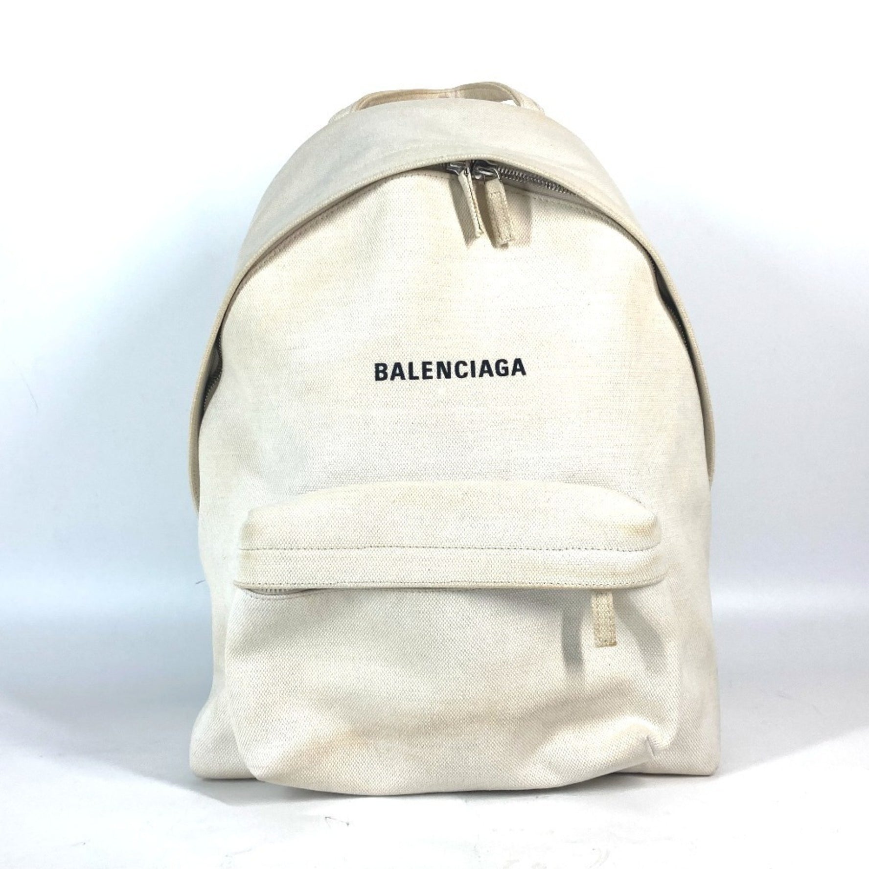 BALENCIAGA Everyday Backpack, Canvas, Men's, White