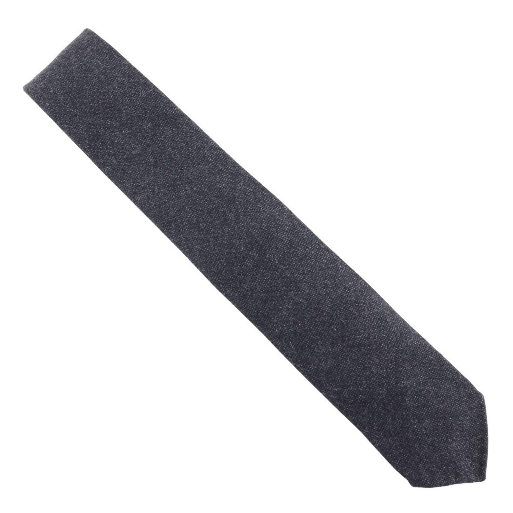HERMES Cashmere Tie Grey Men's