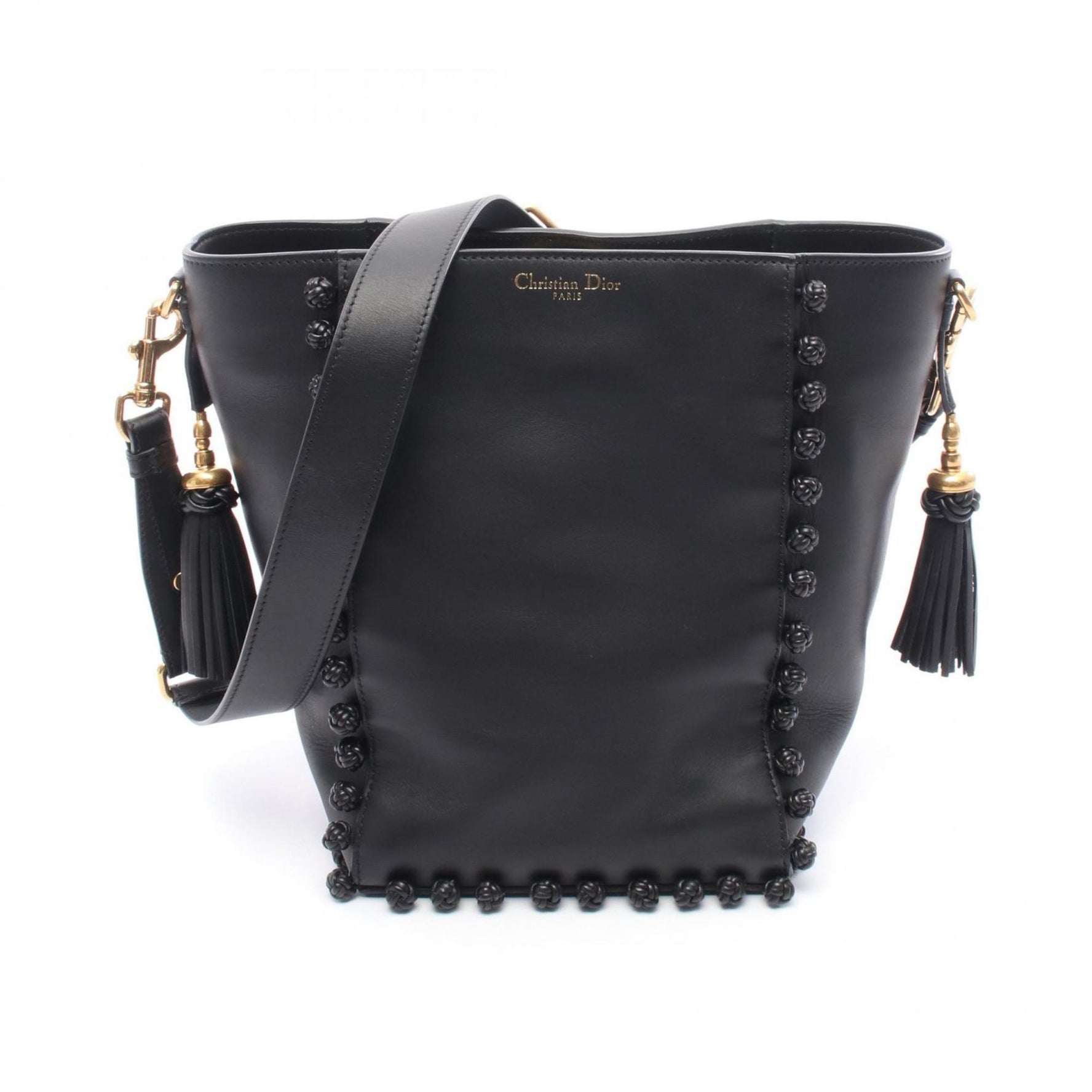 Christian Dior Dior Bucket Bag Shoulder Leather