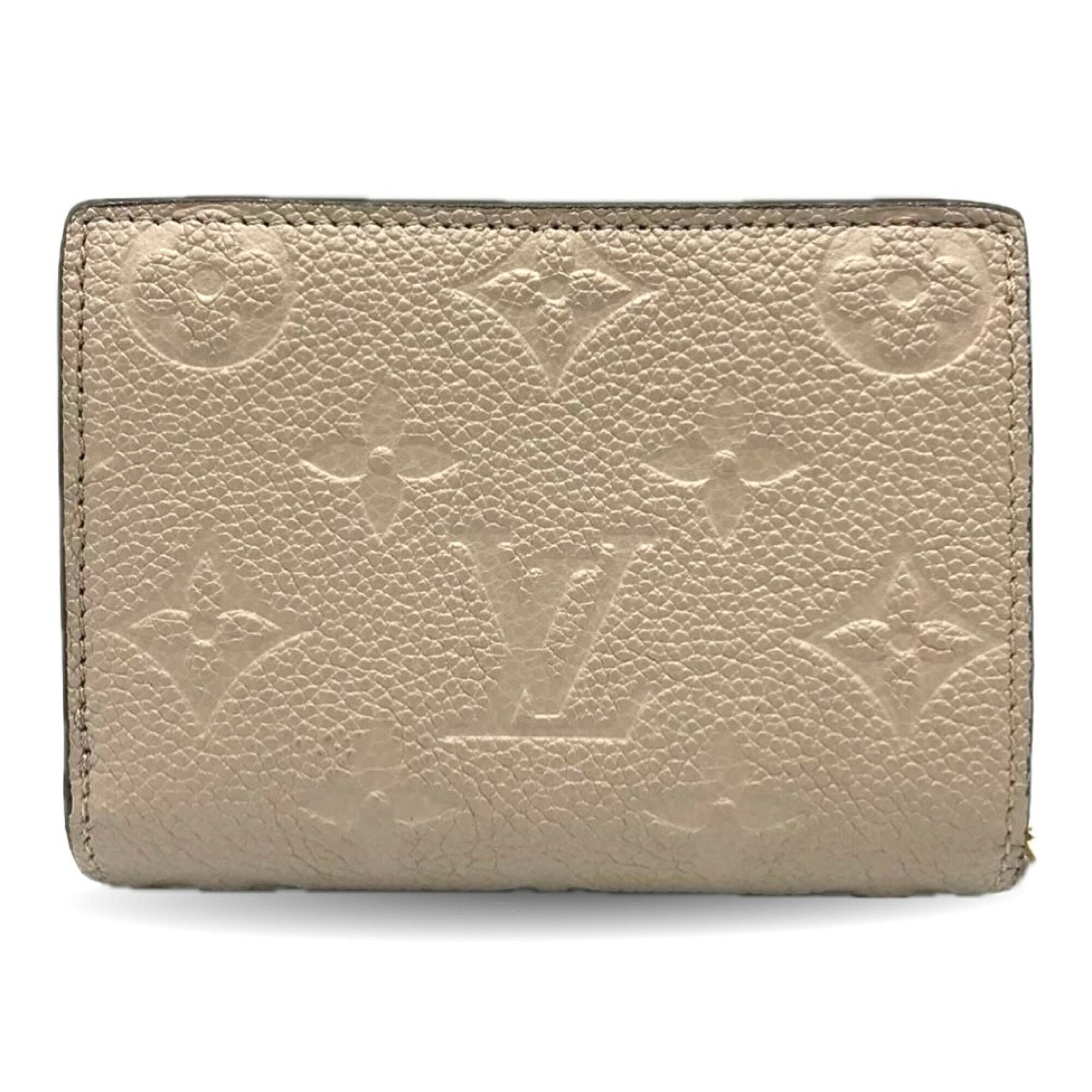 Louis Vuitton Portefeuillek Monogram Empreinte Leather Greige Bi-fold Wallet