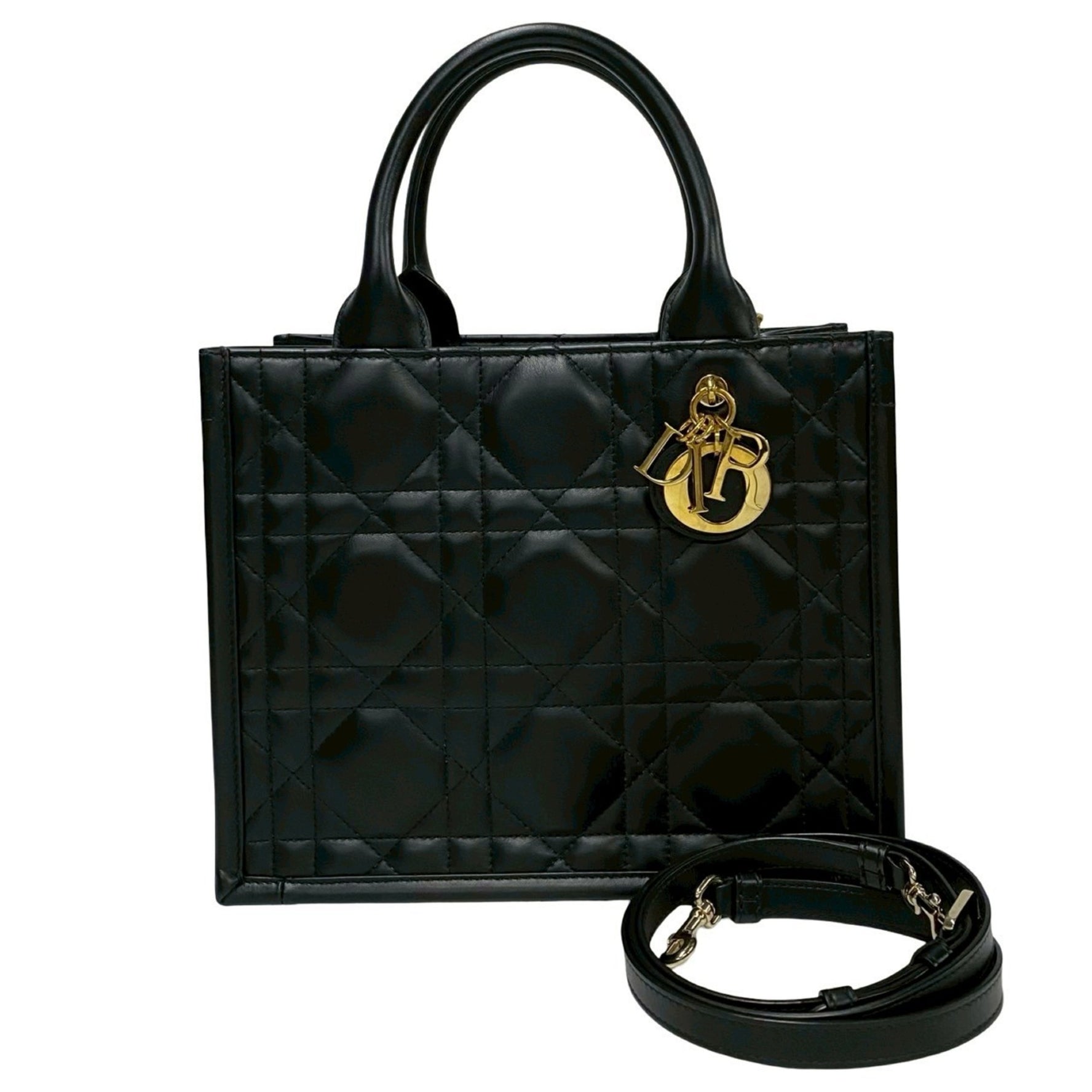 Christian Dior Book Tote in Macrocannage Leather, Handbag/Shoulder Bag