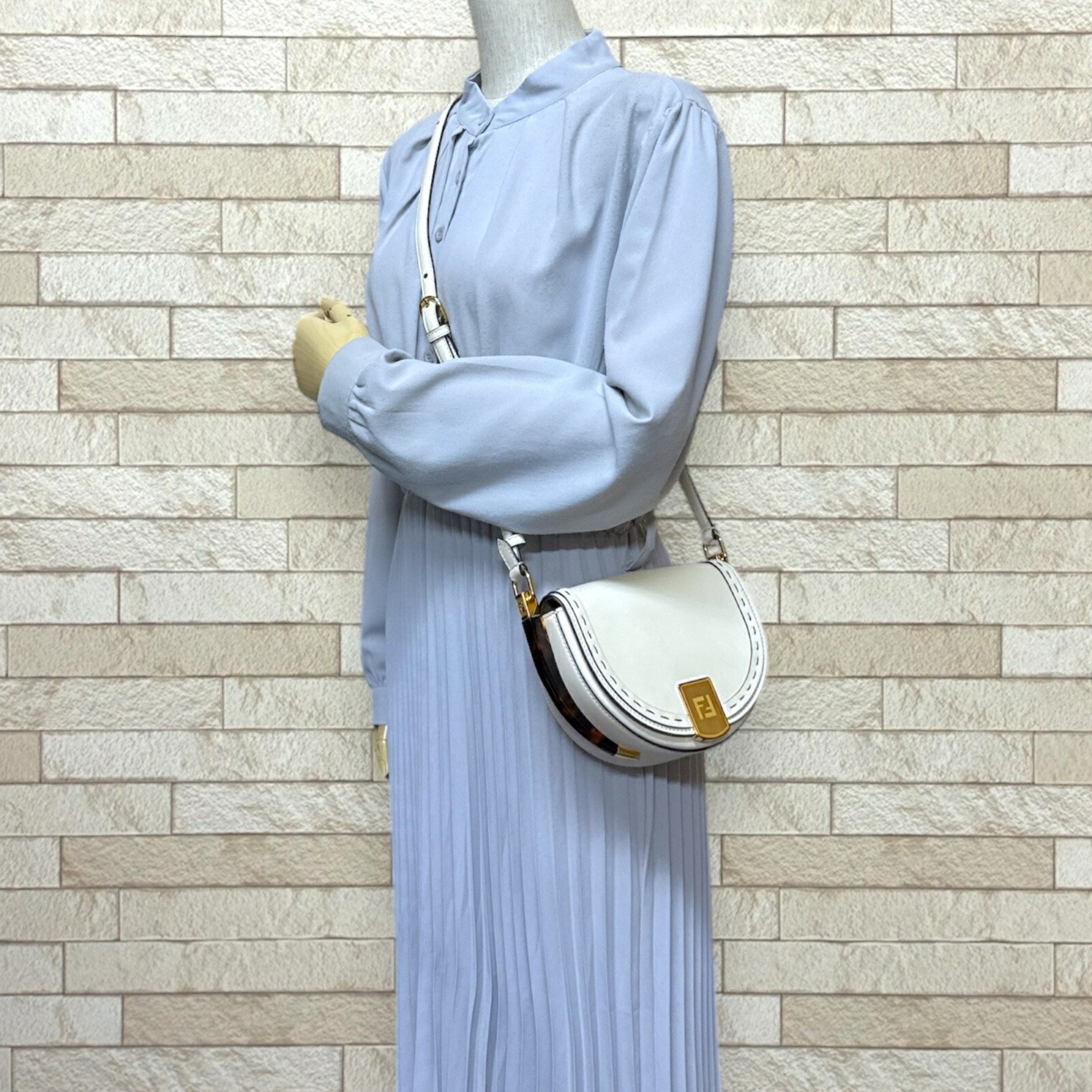 Fendi Moonlight Shoulder Bag, Leather