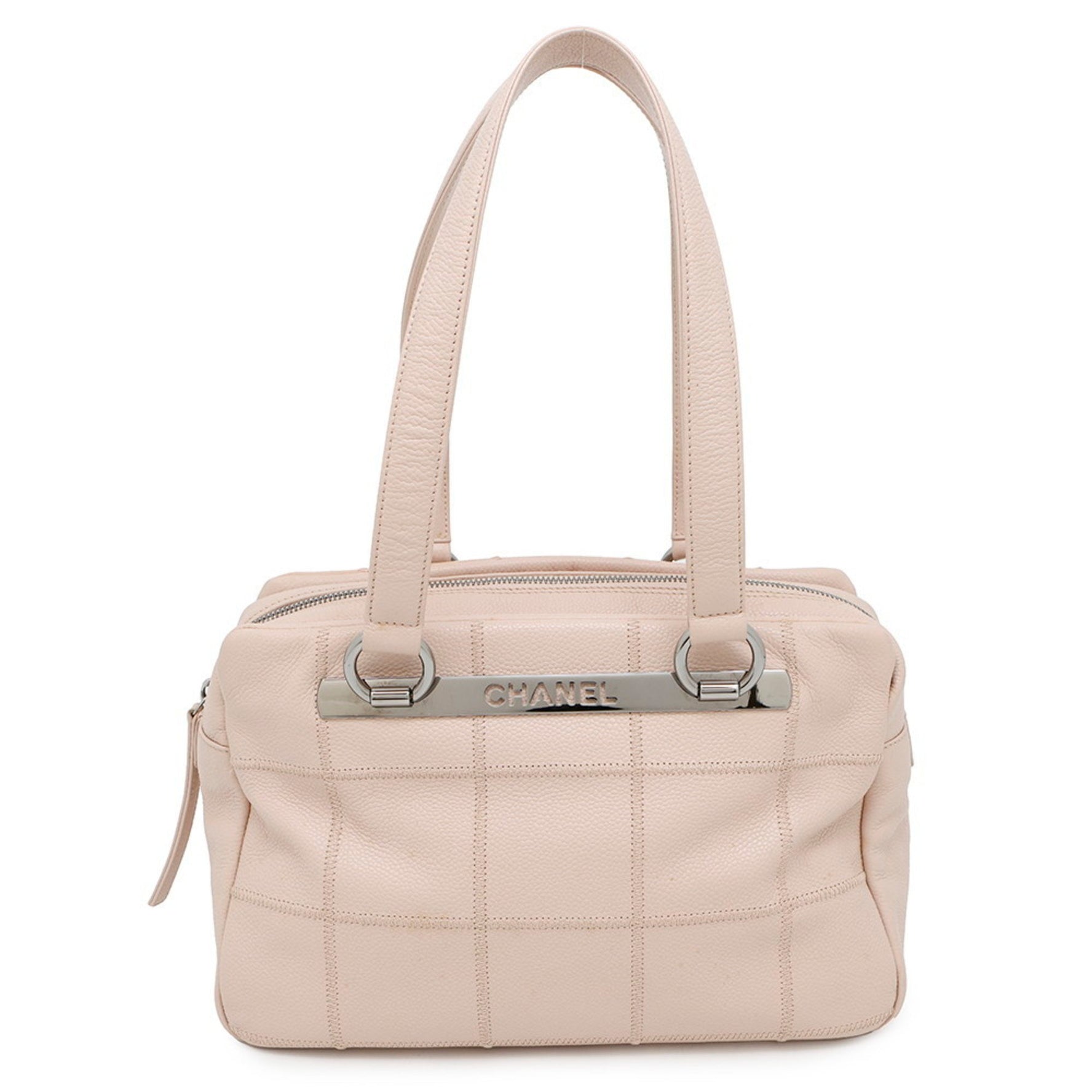 Chanel Chocolate Bar Leather Tote Bag, CHANEL Shoulder Bag