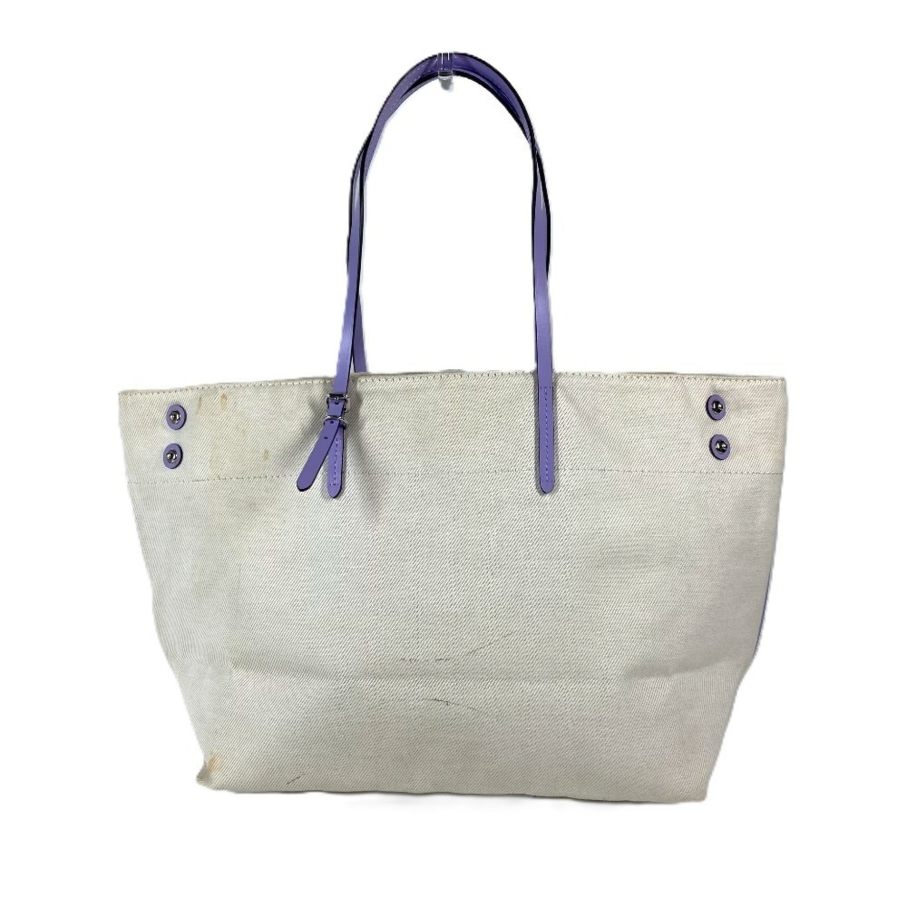 Louis Vuitton Summer Collection Cabas MM Double Zip Crossbody Bag Shoulder Leather Canvas Lilac Purple