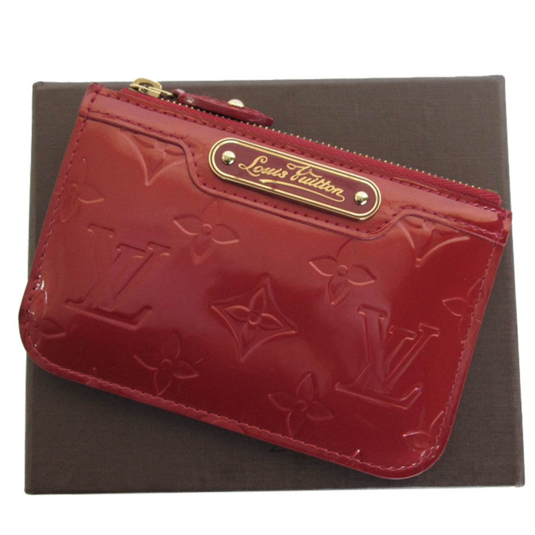 Louis Vuitton Monogram Vernis Pochette Clé NM Wallet/Coin Case/Key Case