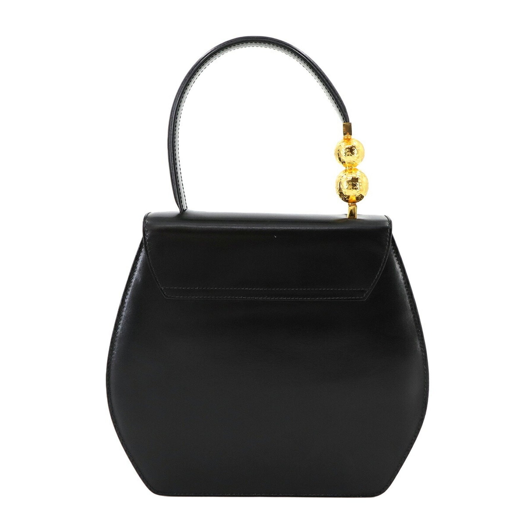 Celine Star Ball Hand Shoulder Bag in Leather with Gold Hardware