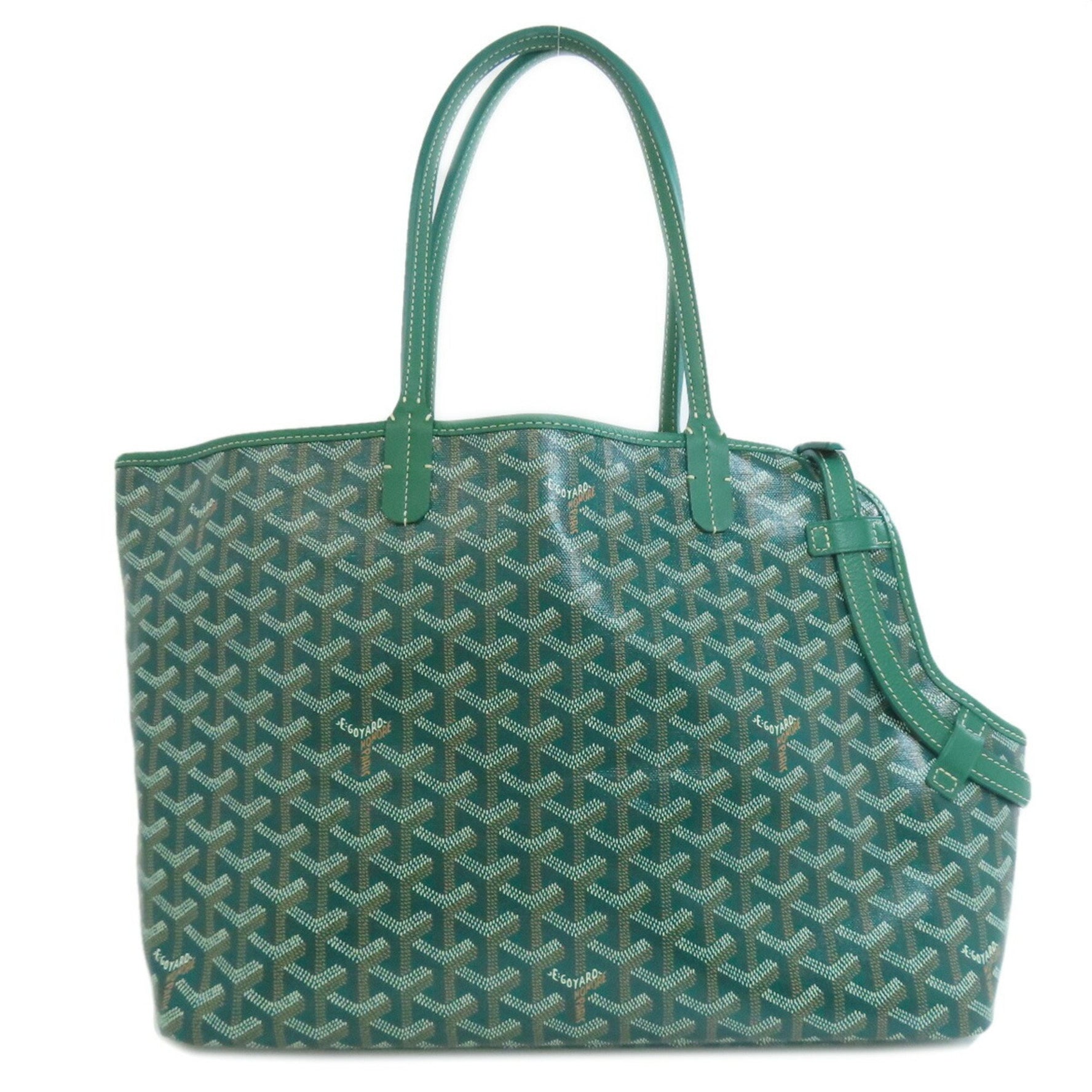 Goyard Cyan Tote Bag, Coated Canvas