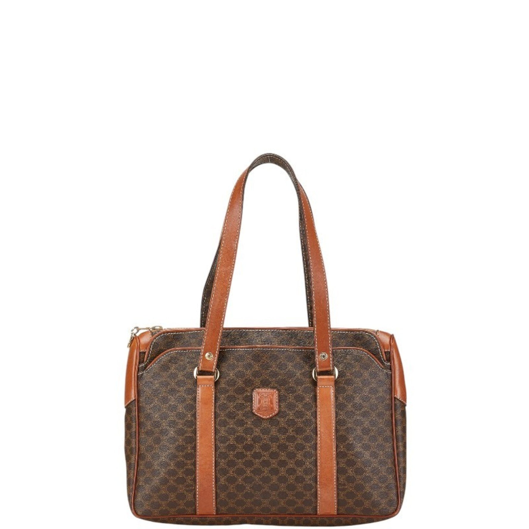 Celine Macadam Handbag Tote Bag PVC Leather