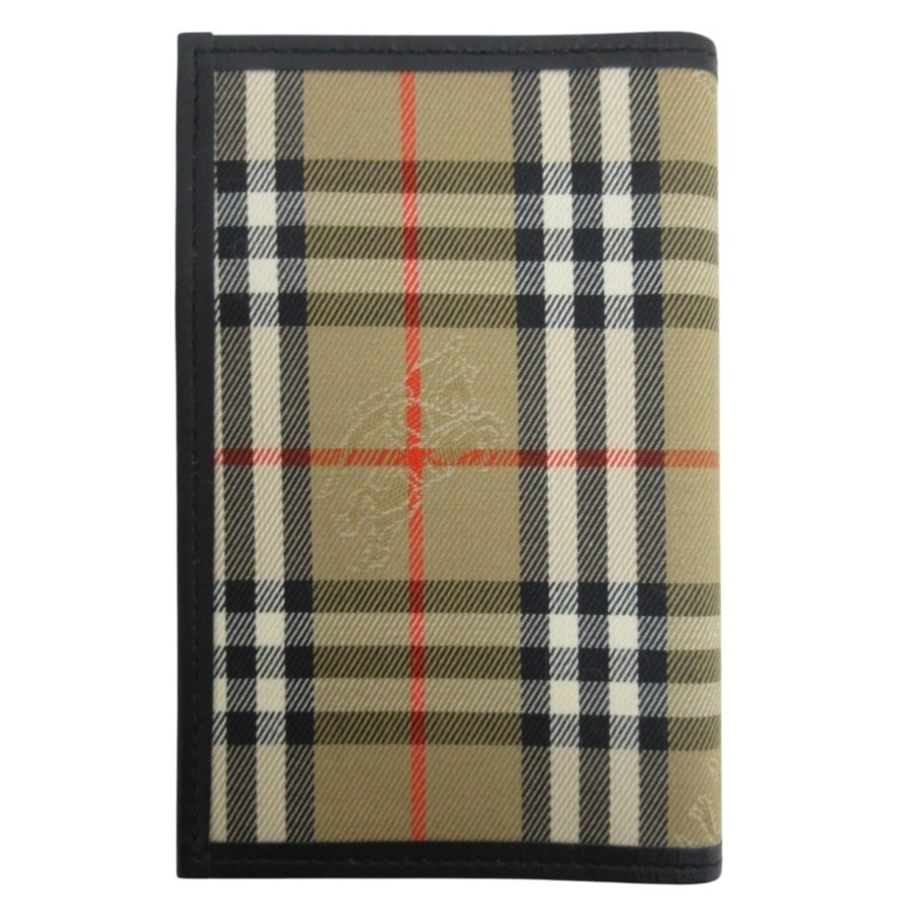 BURBERRY Nova Check Mini System Organizer Business Card Holder/Card Case Beige