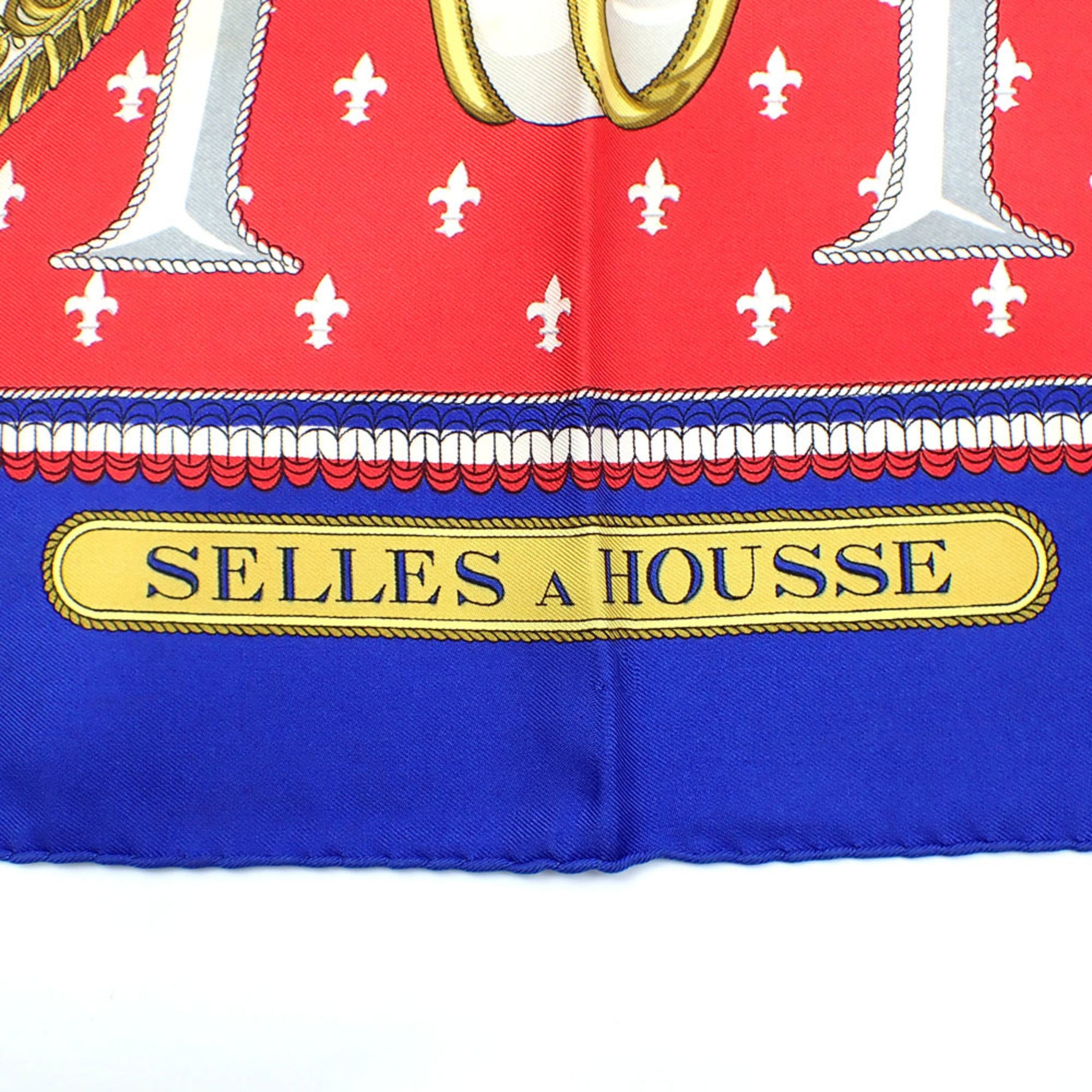 Hermes Scarf/Muffler Carré 90 Women's Multicolor Silk SELLES A HOUSSE Cover
