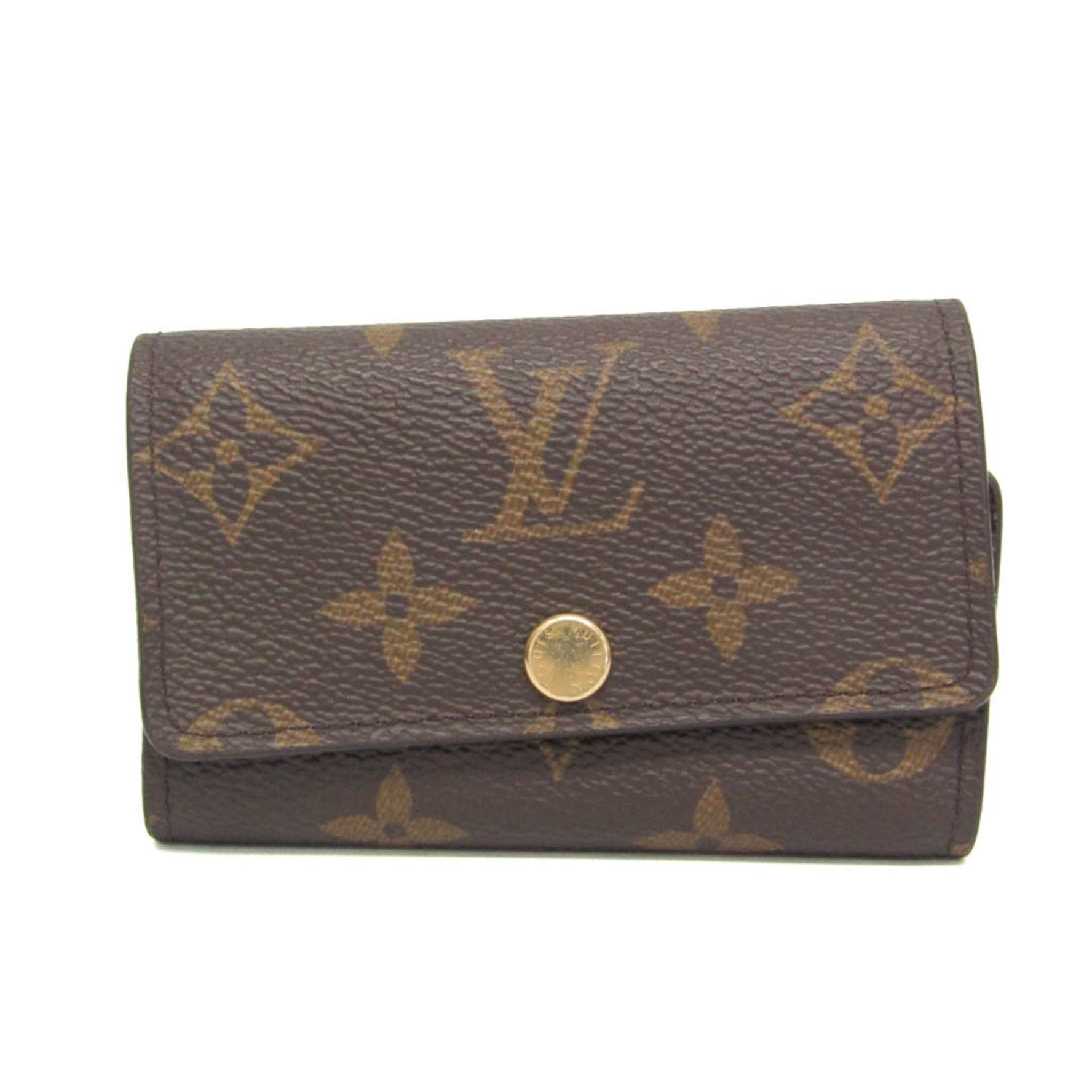 Louis Vuitton Monogram 6 Key Holder Monogram Key Case Brown,Fuchsia