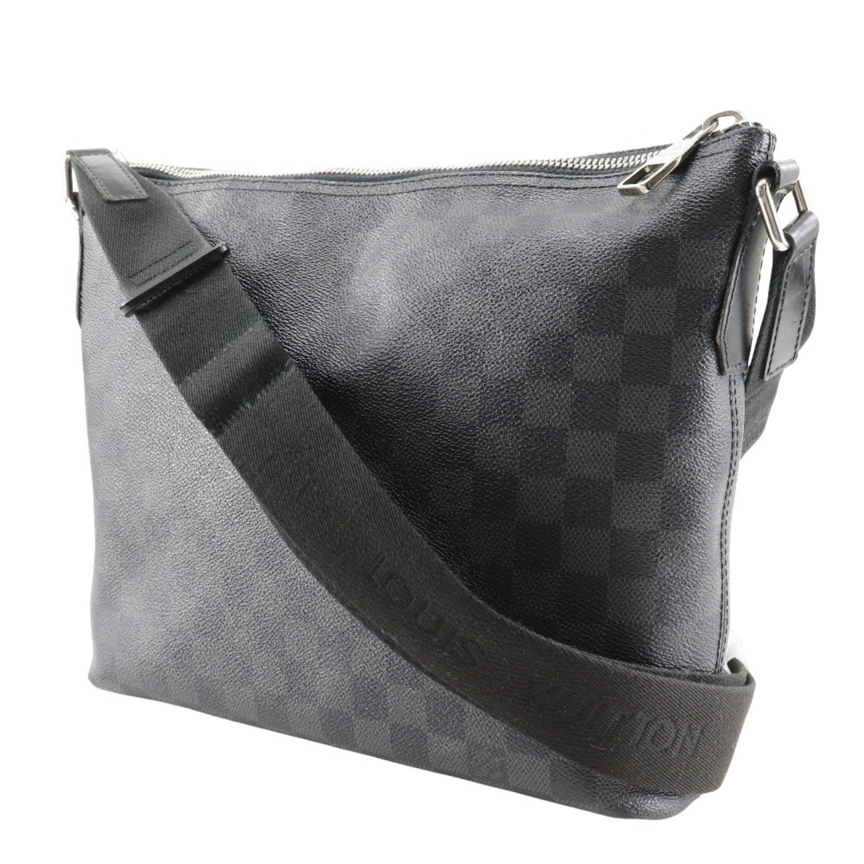 Louis Vuitton Mick PM Shoulder Bag Damier Graphite Canvas, Made in France, 2014, Zipper